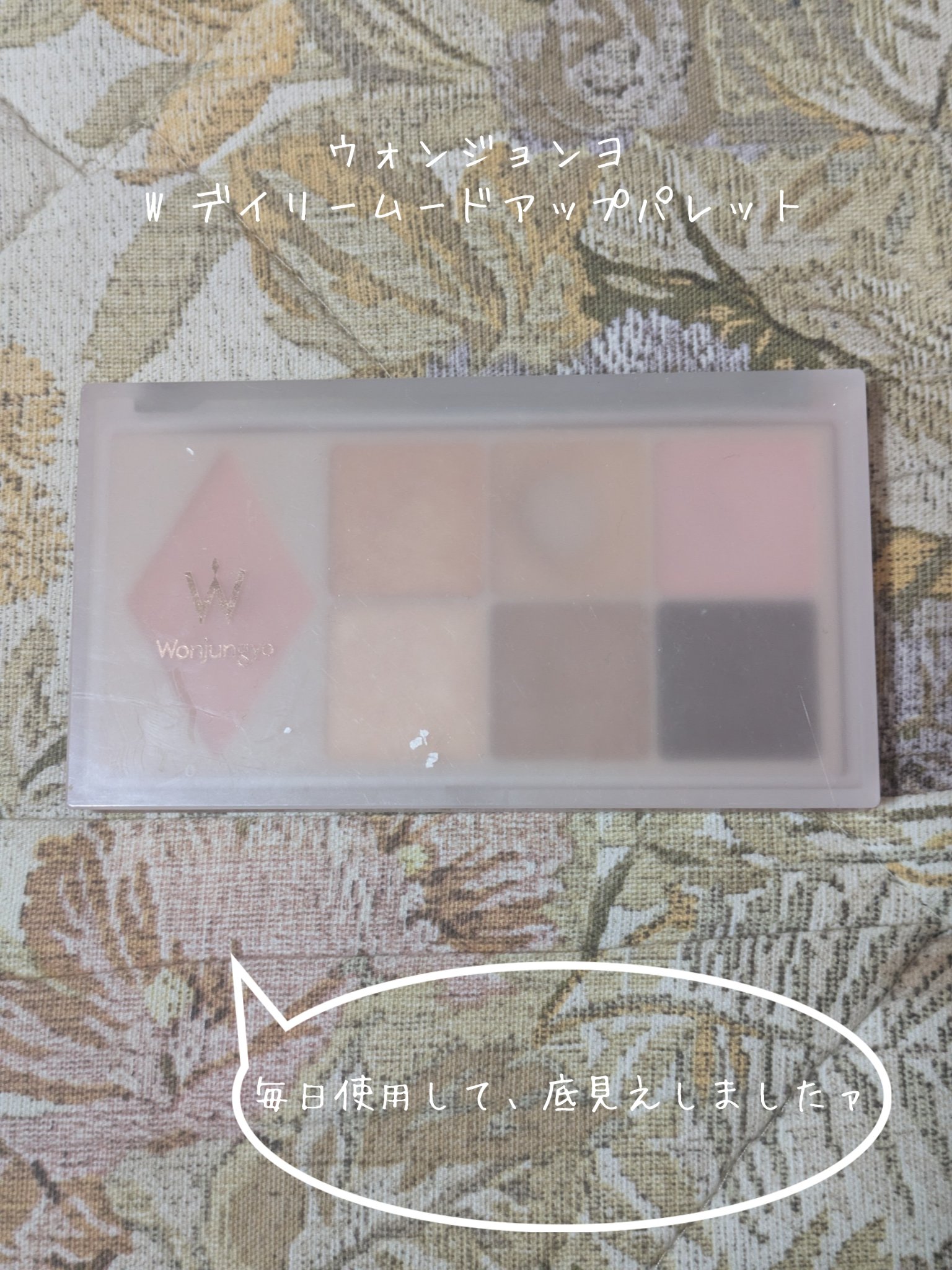 ウォンジョンヨ Ｗ デイリームードアップパレット /Wonjungyo/アイシャドウパレットを使ったクチコミ（1枚目）