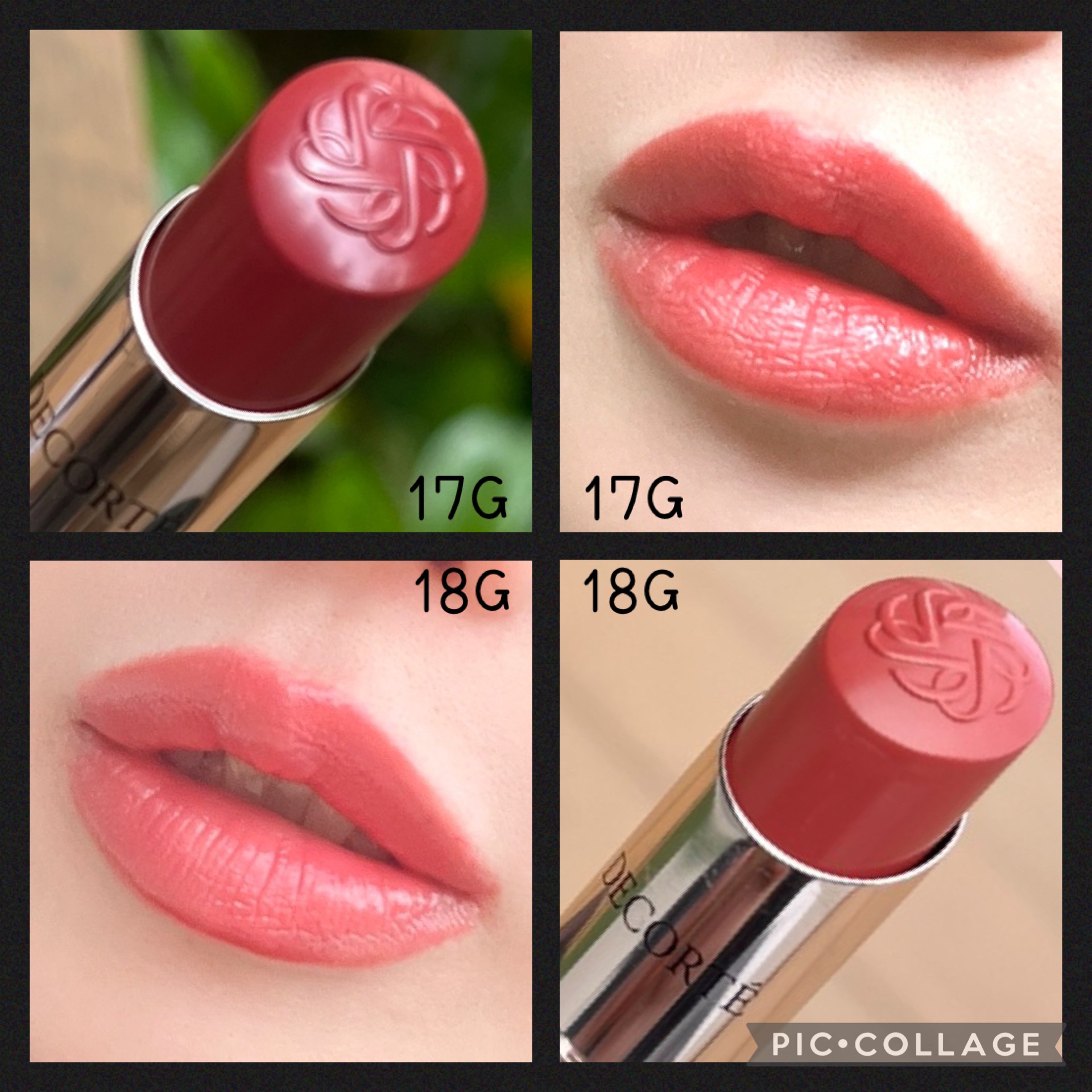 ルージュデコルテ　クリームグロウ 17G nocturnal butterfly/DECORTÉ/口紅を使ったクチコミ（3枚目）