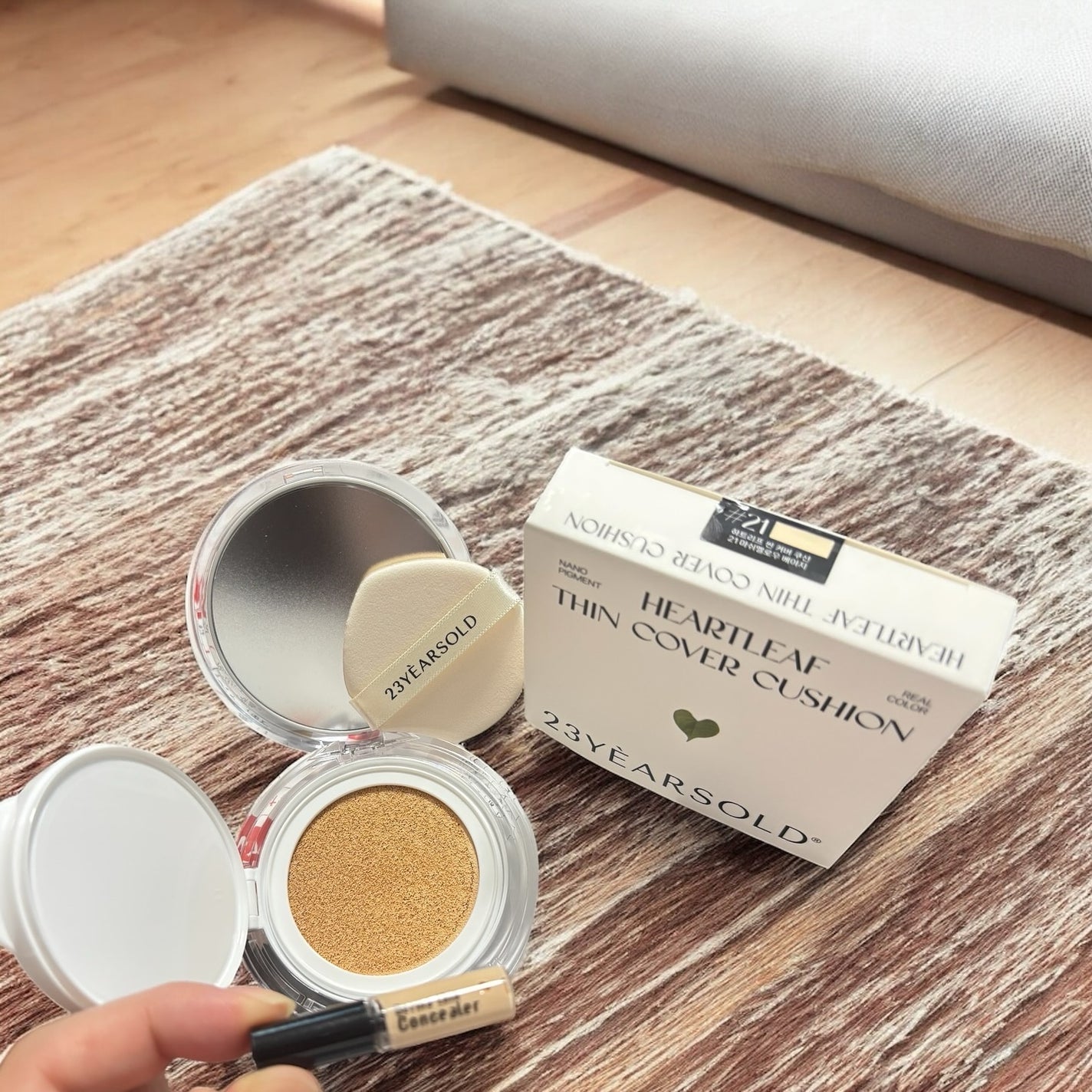 ハートリーフシーンカバークッション/23years old/クッションファンデーションを使ったクチコミ(1枚目)