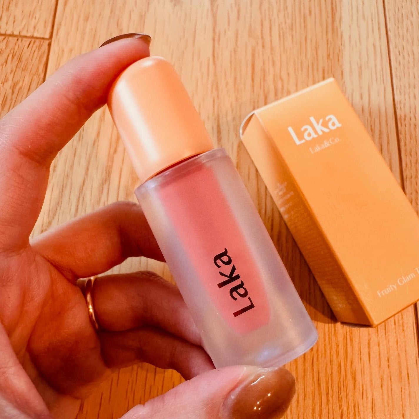 フルーティーグラムティント/Laka/リップティントを使ったクチコミ(2枚目)