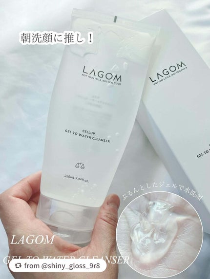 ラゴム ジェルトゥウォーター クレンザー(朝用洗顔)/LAGOM /その他洗顔料を使ったクチコミ(1枚目)