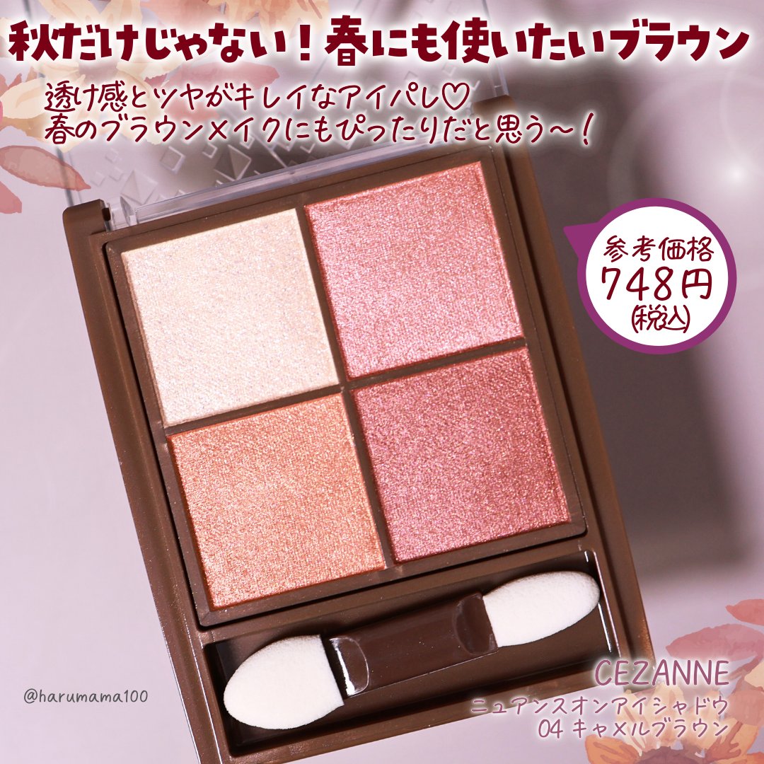 ニュアンスオンアイシャドウ/CEZANNE/アイシャドウパレットを使ったクチコミ（2枚目）