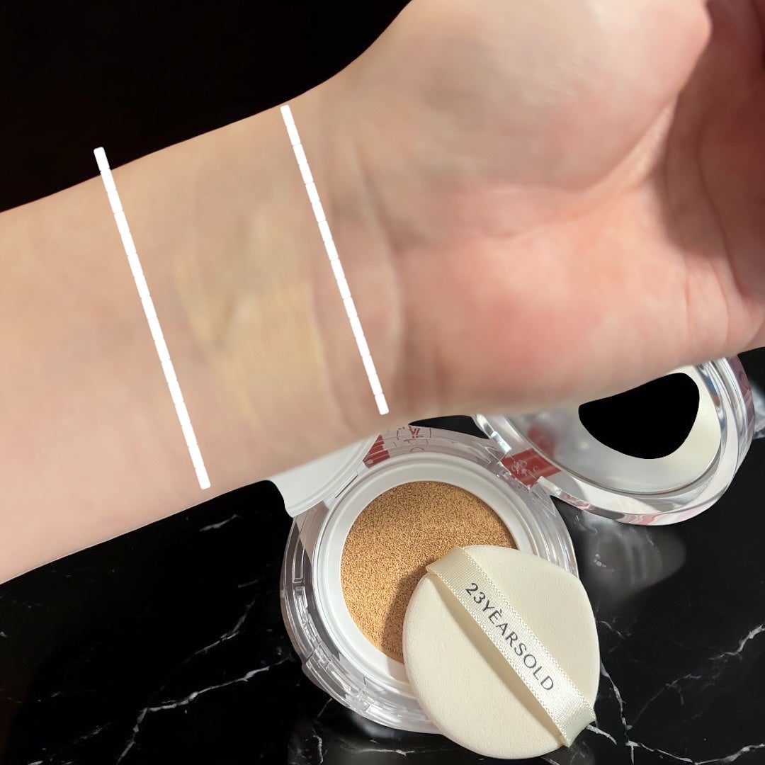 ハートリーフシーンカバークッション/23years old/クッションファンデーションを使ったクチコミ(3枚目)