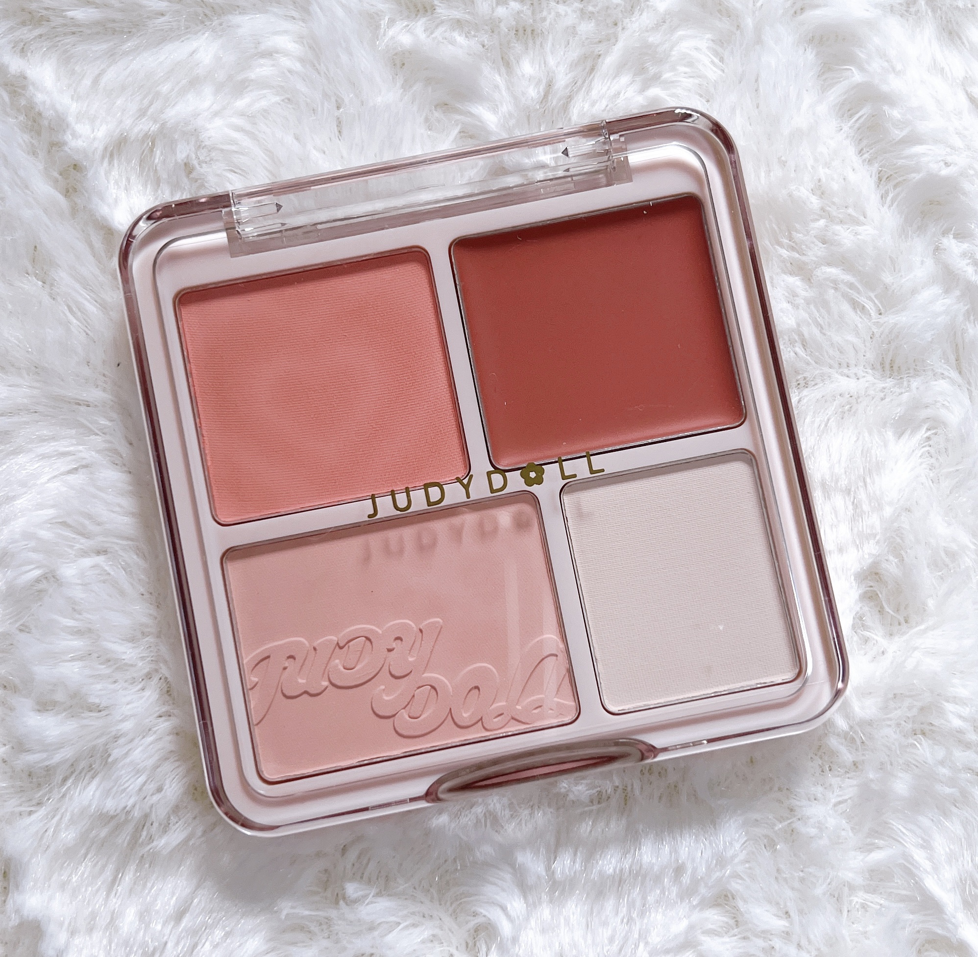 わがままチークハイライター 02 あま顔ピーチ/JUDYDOLL/パウダーチークを使ったクチコミ（1枚目）