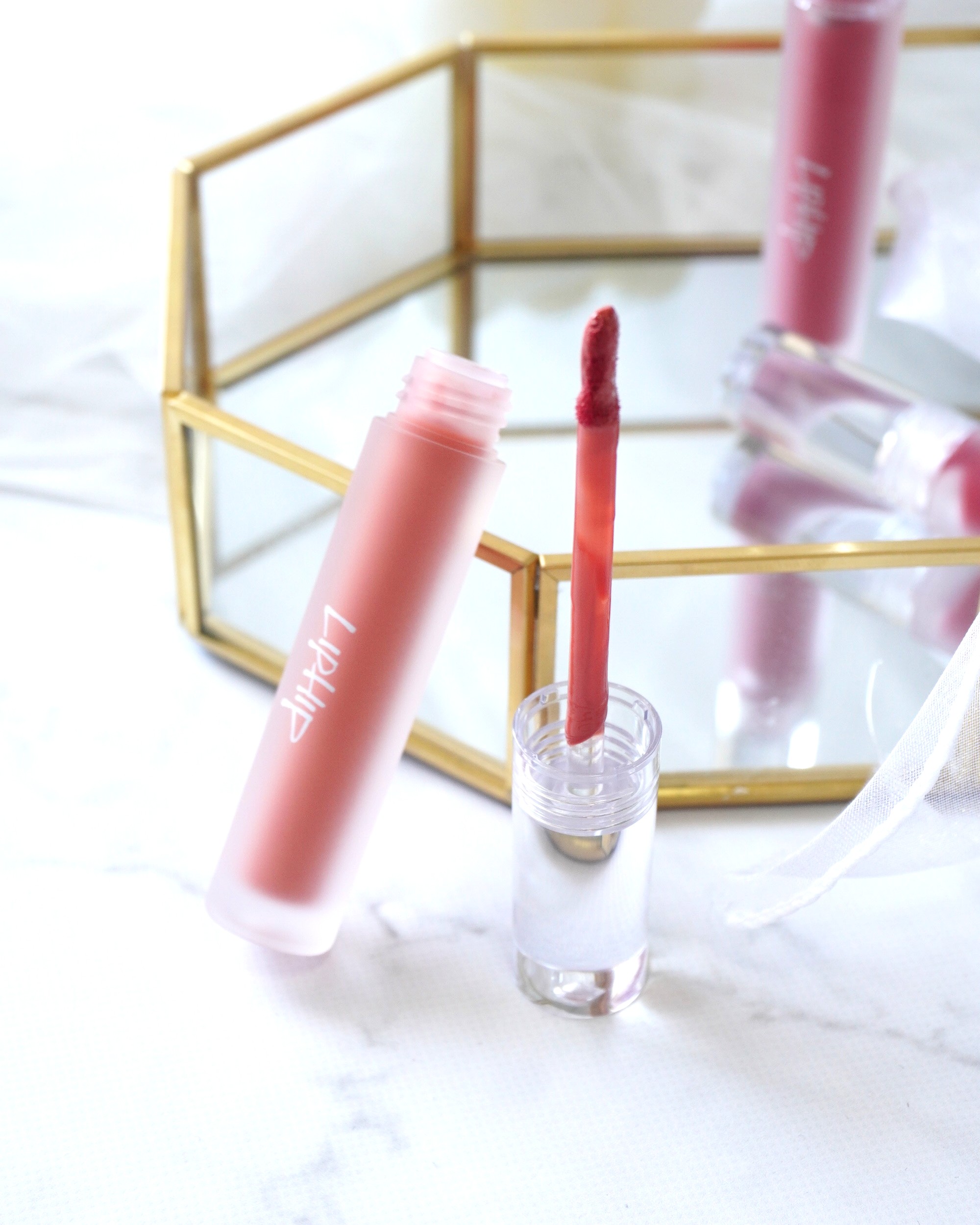 リップヒップグロッシーリップティント/LIPHIP(リップヒップ)/口紅を使ったクチコミ（3枚目）