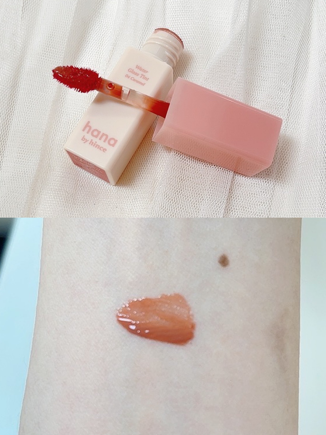 ウォーターグラスティント/hana by hince/口紅を使ったクチコミ（2枚目）