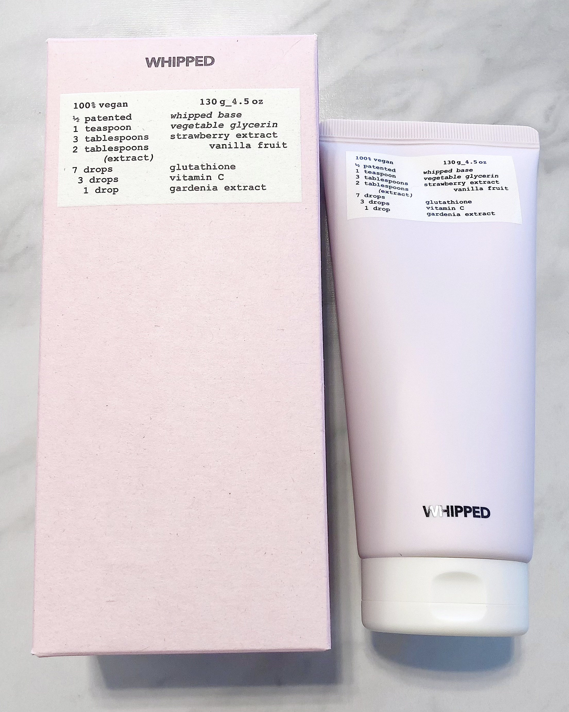 ヴィーガンパッククレンザーチューブ/WHIPPED/洗顔フォームを使ったクチコミ（1枚目）