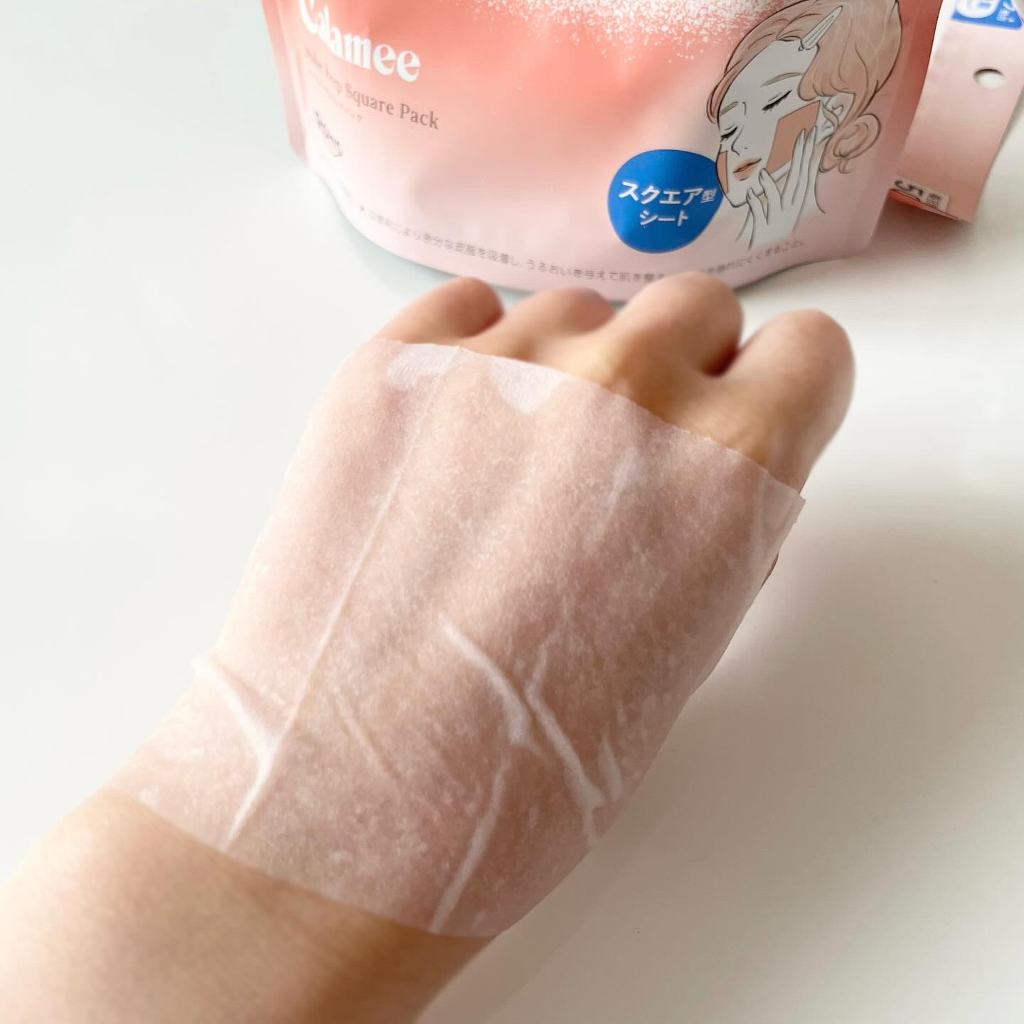 Calamee メイクキープスクエアパック/Calamee/シートマスク・パックを使ったクチコミ（3枚目）