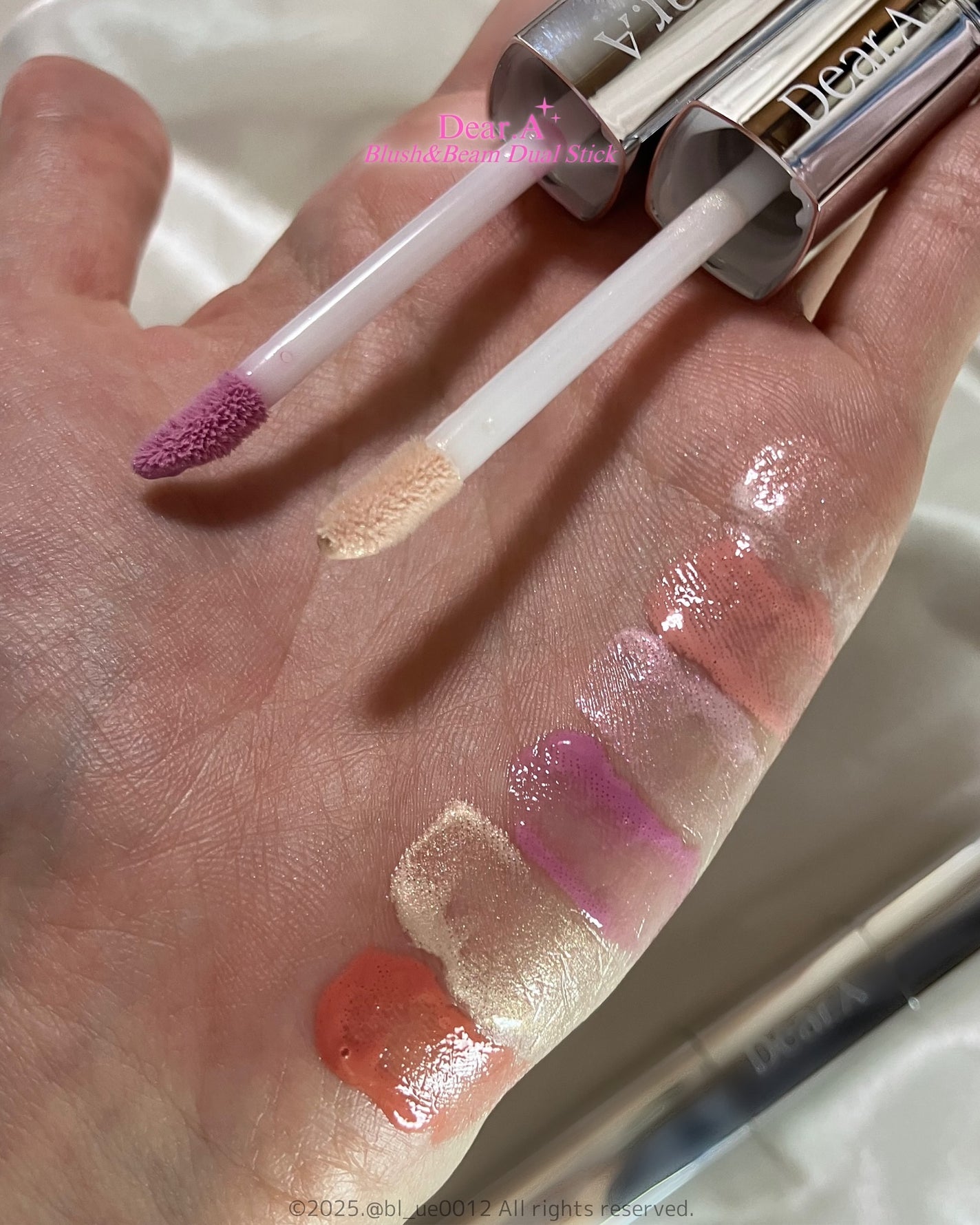 ブラッシュ&ビームデュアルスティック/Dear.A/リキッドチークを使ったクチコミ(4枚目)