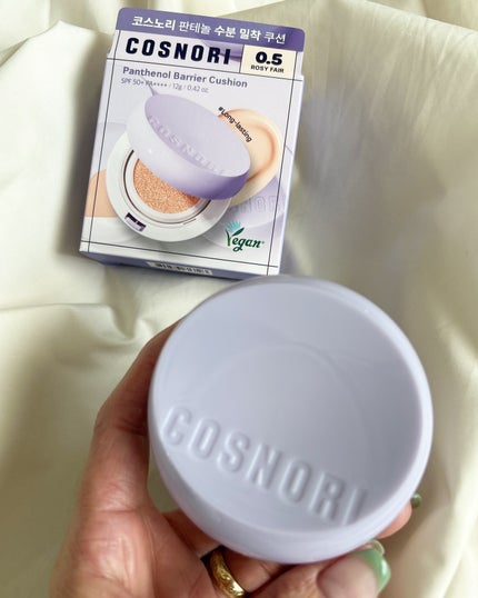 パンテノールバリアクッション/COSNORI/クッションファンデーションを使ったクチコミ(4枚目)