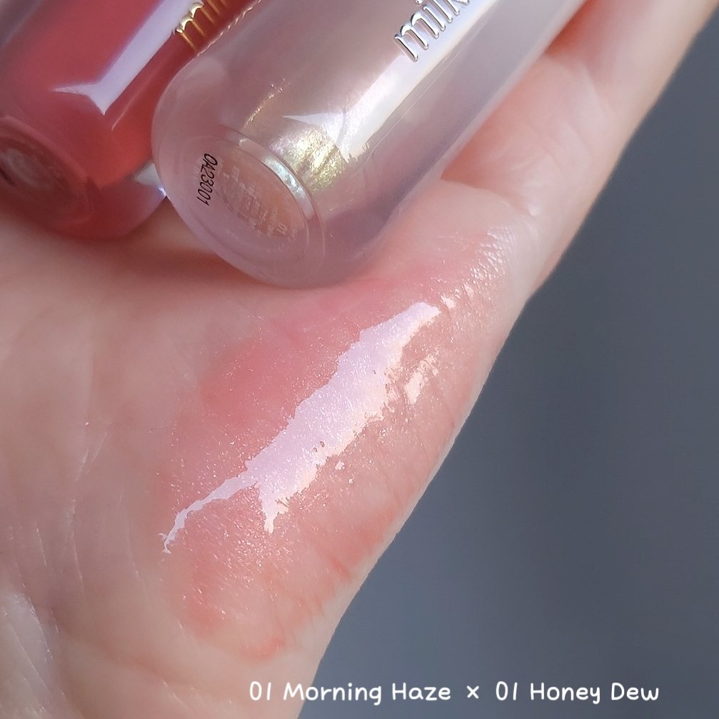 デューステインシアーリップグロス/Milk Touch/リップグロスを使ったクチコミ（2枚目）