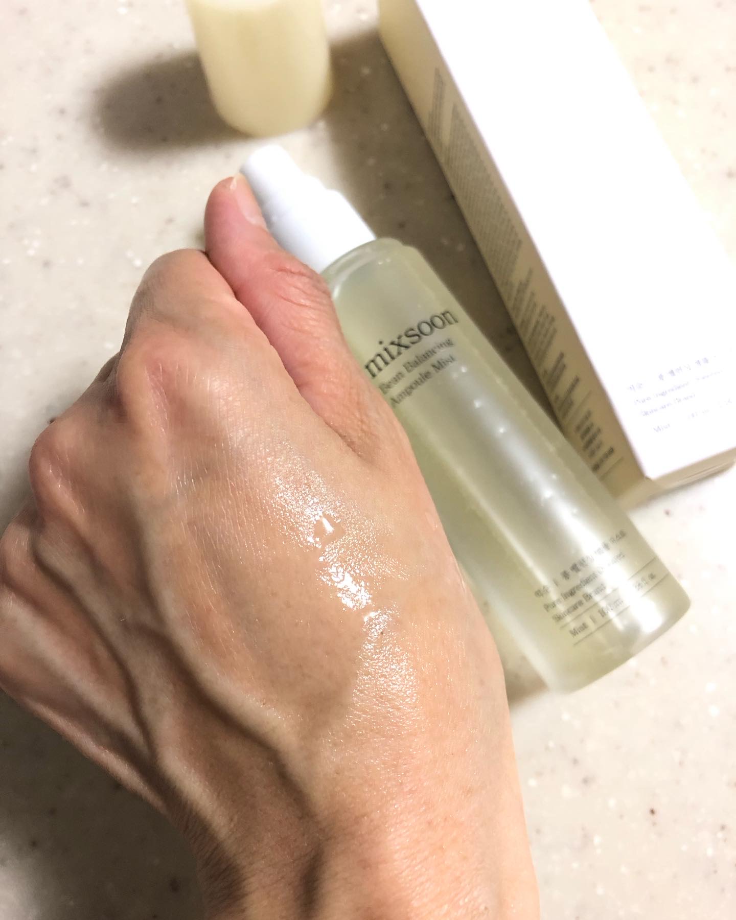 mixsoon 大豆バランシングアンプルミストのクチコミ「mixsoon
💛大豆バランシング アンプルミスト 100ml

ミクスンはピュア原料主義。
.....」（2枚目）