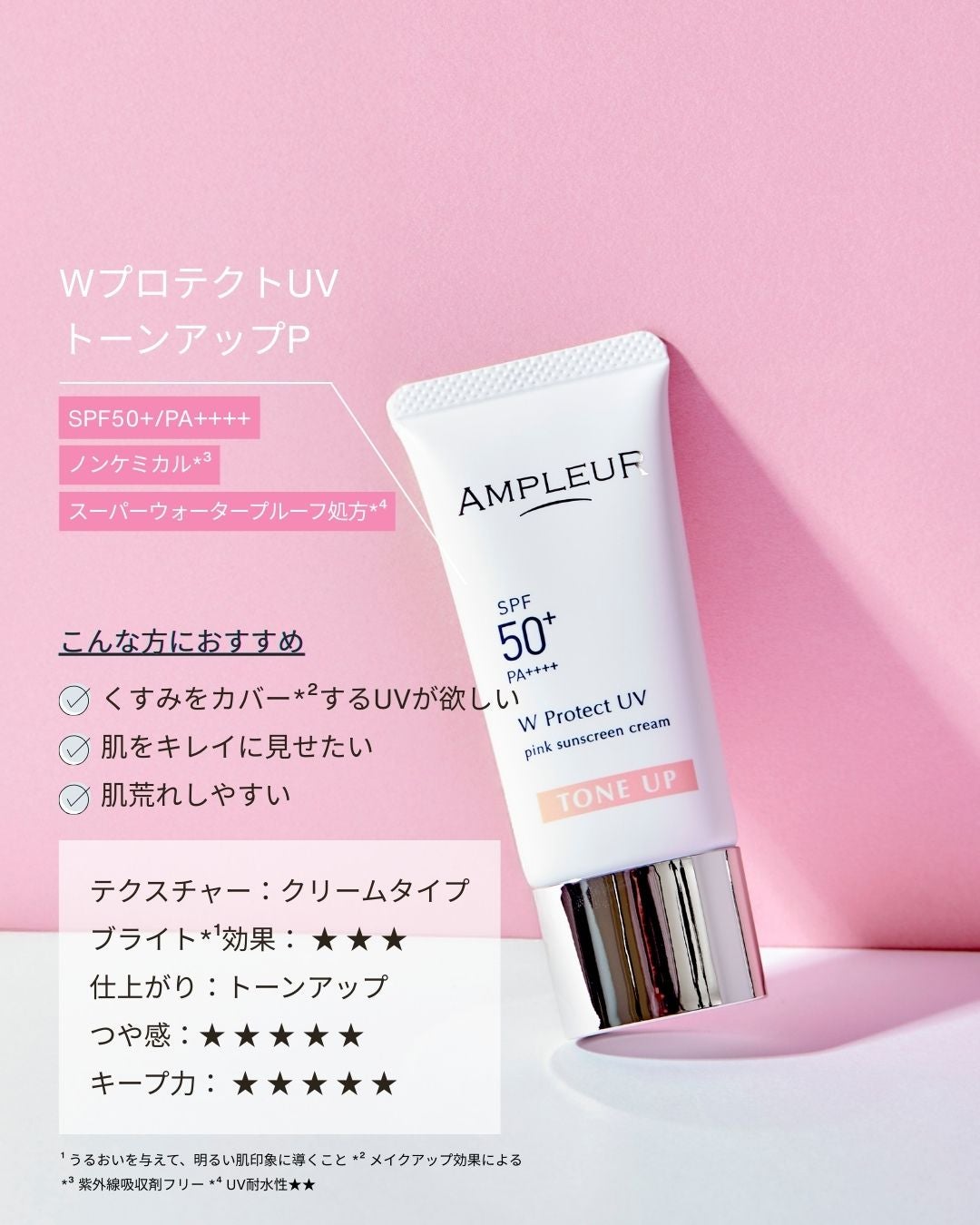 ラグジュアリーホワイト WプロテクトUVプラス/アンプルール/日焼け止めミルクを使ったクチコミ(3枚目)