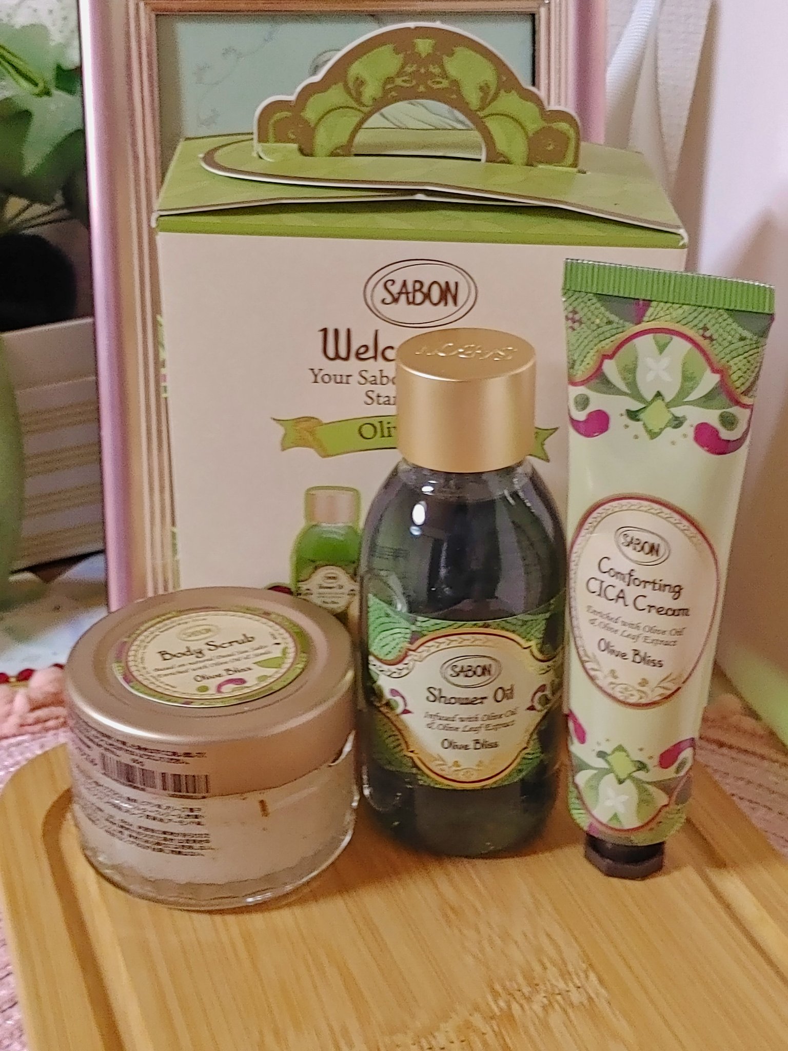 ウェルカムキット オリーブ・ブリス/SABON/トライアルキットを使ったクチコミ（2枚目）