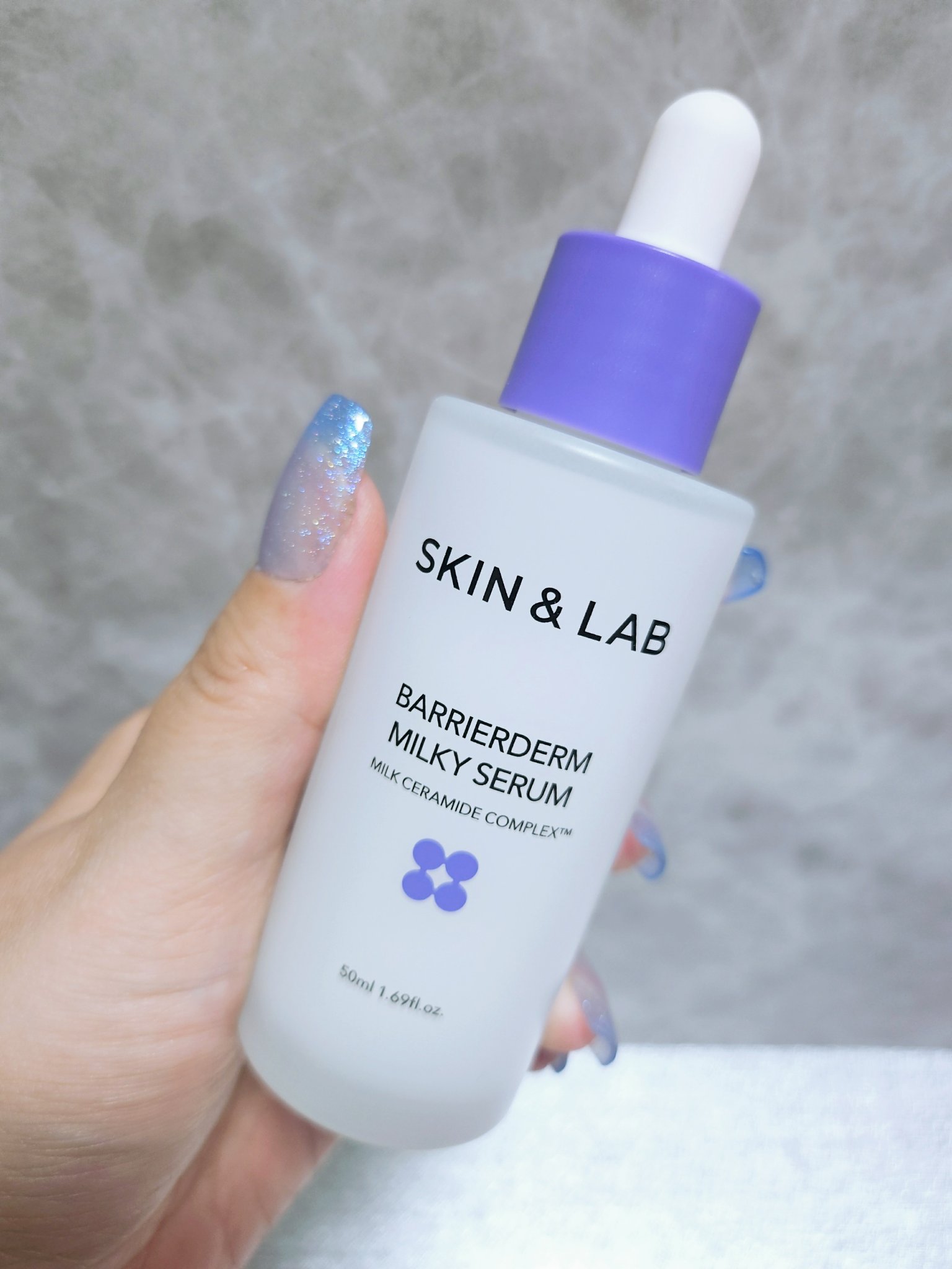 バリアダームミルキーセラム/SKIN&LAB/美容液を使ったクチコミ（2枚目）