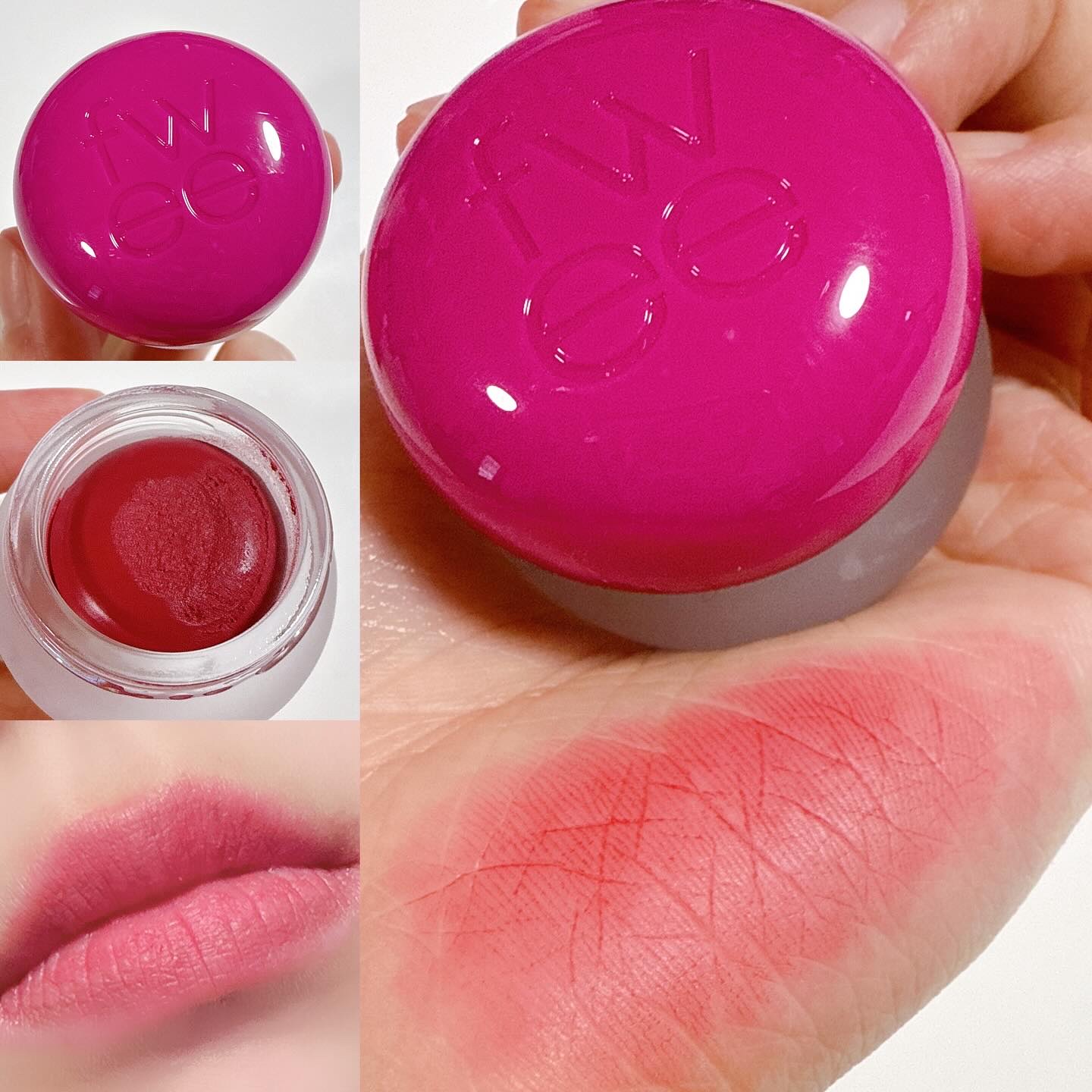 リップアンドチーク ブラーリープリンポット/fwee/口紅を使ったクチコミ（2枚目）