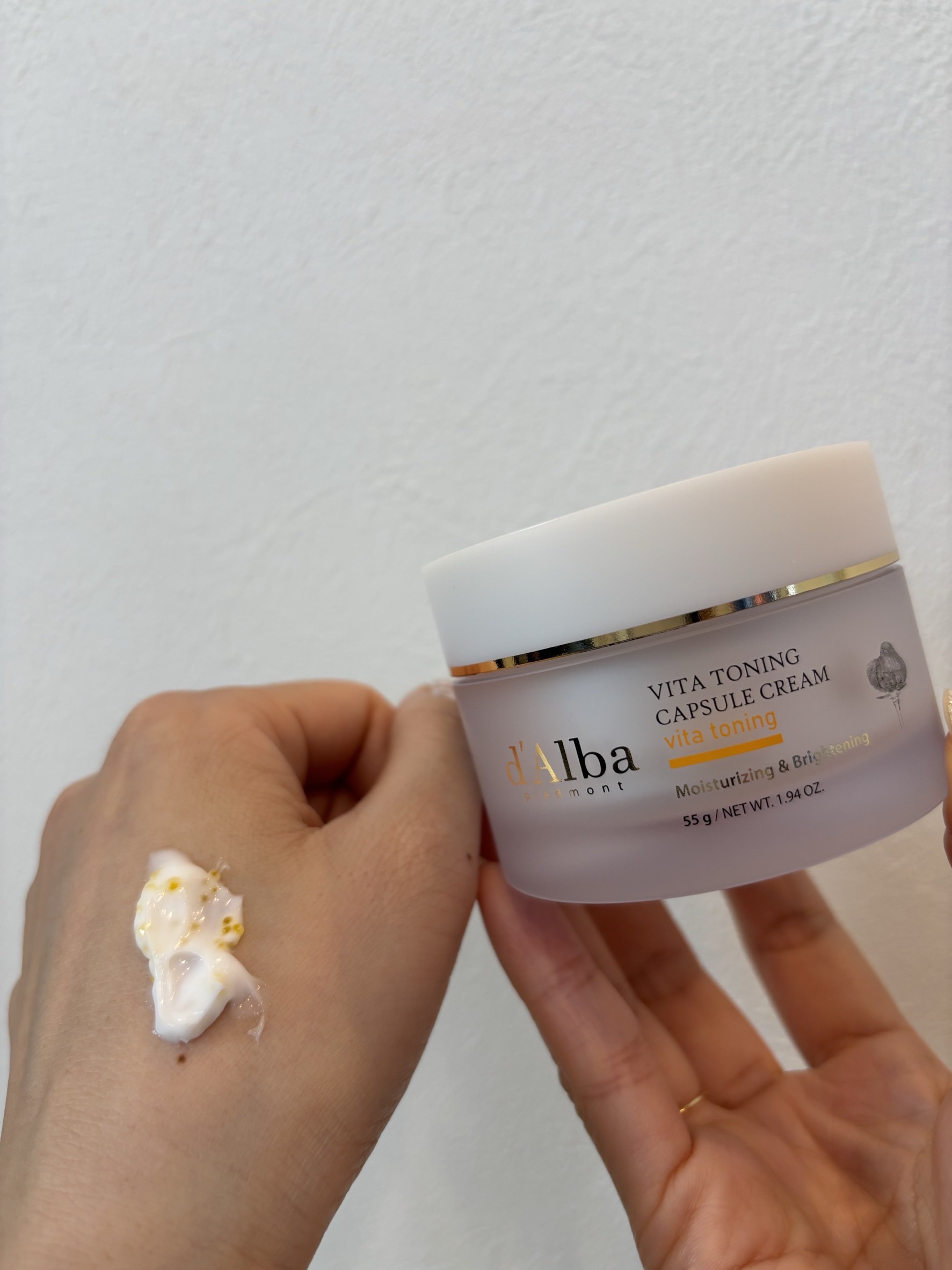 ビタトーニングカプセルクリーム/ダルバ/フェイスクリームを使ったクチコミ（1枚目）