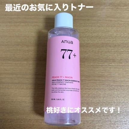 桃77%ナイアシンエッセンストナー 250ml/Anua/化粧水を使ったクチコミ(1枚目)