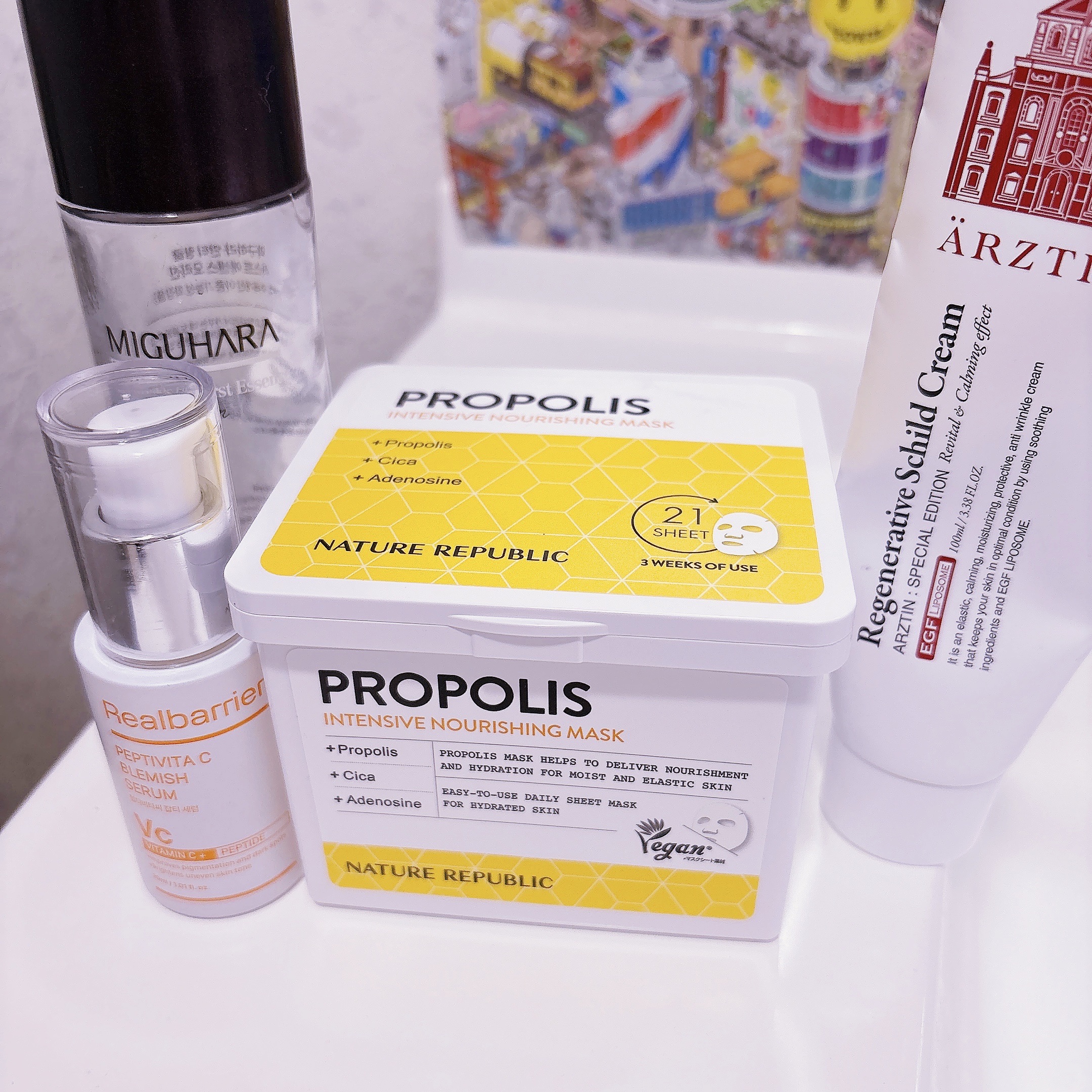 キューブマスク プロポリス/ネイチャーリパブリック/シートマスク・パックを使ったクチコミ（1枚目）