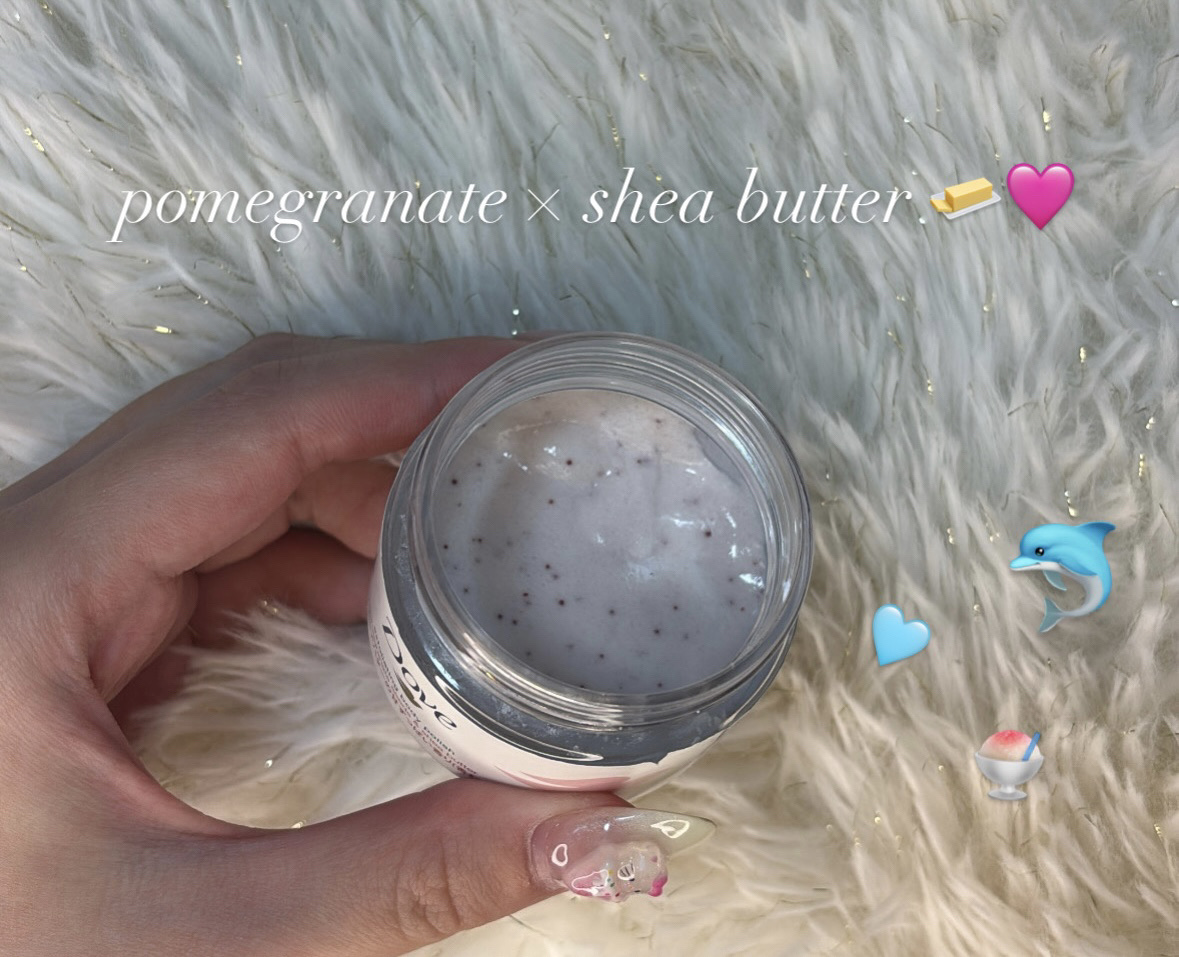 ダヴ ふわとろクリーミースクラブ ザクロ＆シアバター/ダヴ/ボディスクラブを使ったクチコミ（2枚目）