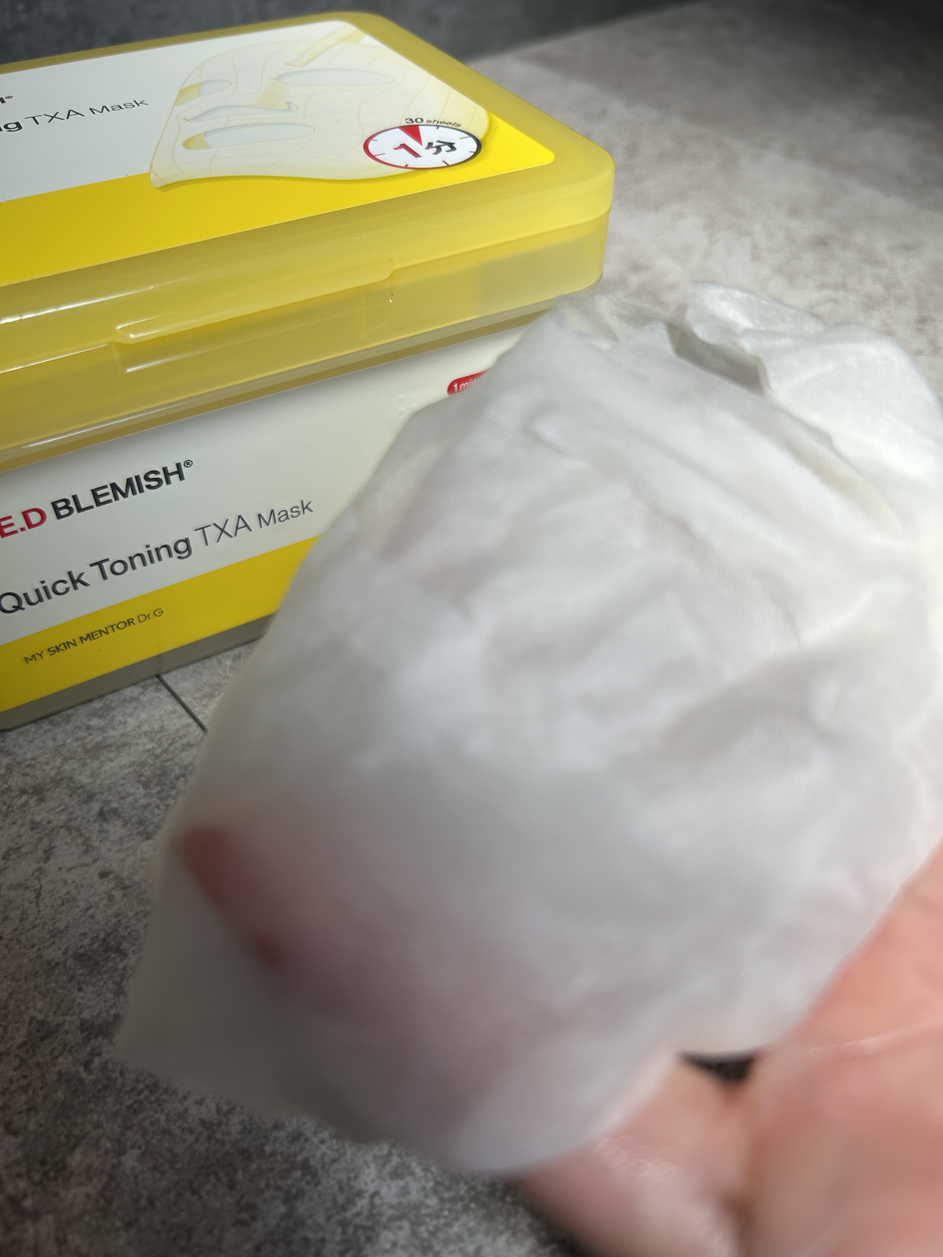 レッドブレミッシュ クイックトーニングTXAマスク/Dr.G/シートマスク・パックを使ったクチコミ（3枚目）