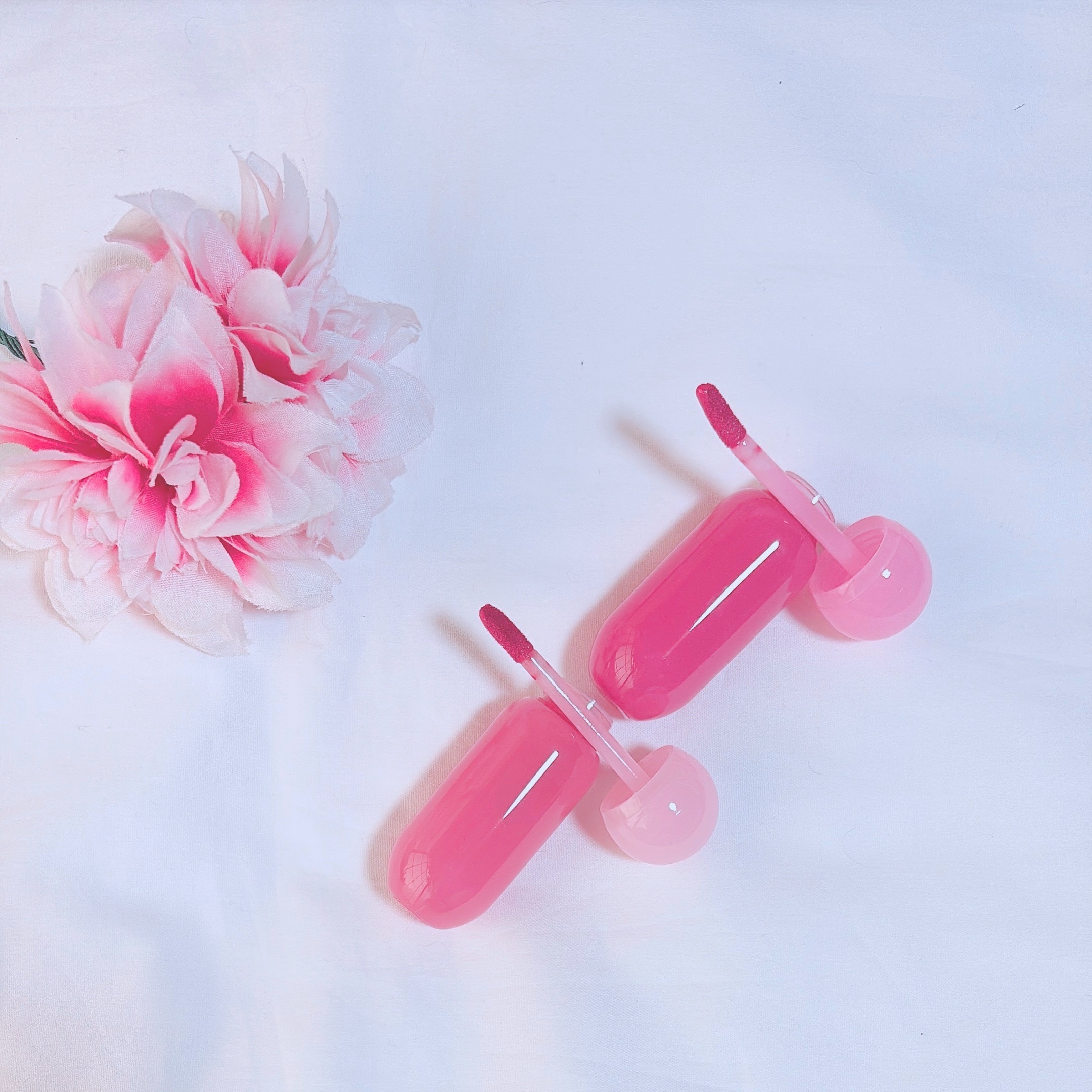 ジューシーデューイグロウティント/dasique/リップティントを使ったクチコミ（2枚目）