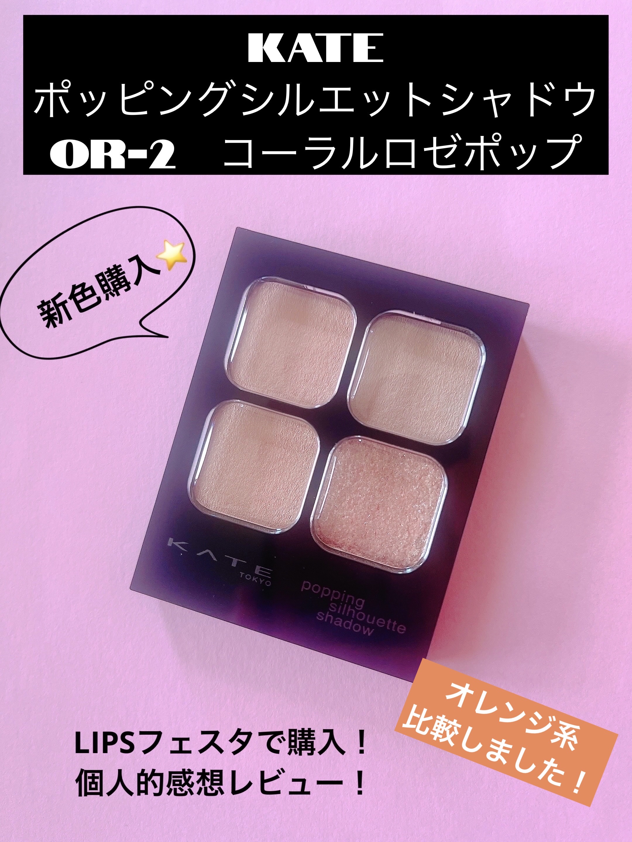 ケイト ポッピングシルエットシャドウ/KATE/アイシャドウパレットを使ったクチコミ（1枚目）