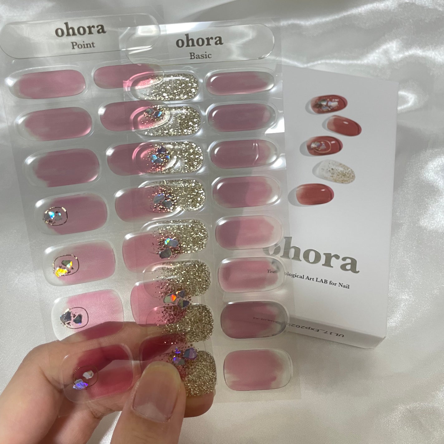 セミキュアジェルネイル(ハンド)/ohora/ネイルシールを使ったクチコミ(2枚目)