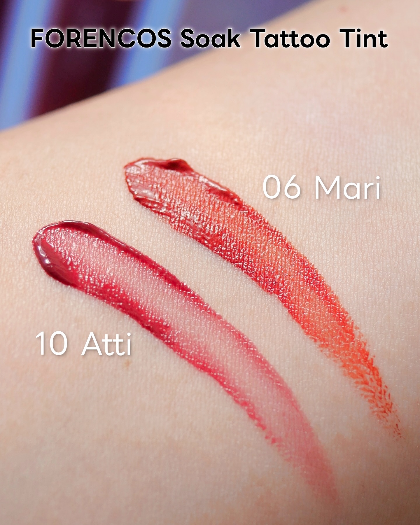 Soak Tattoo Tint/フォレンコス/リップグロスを使ったクチコミ（3枚目）