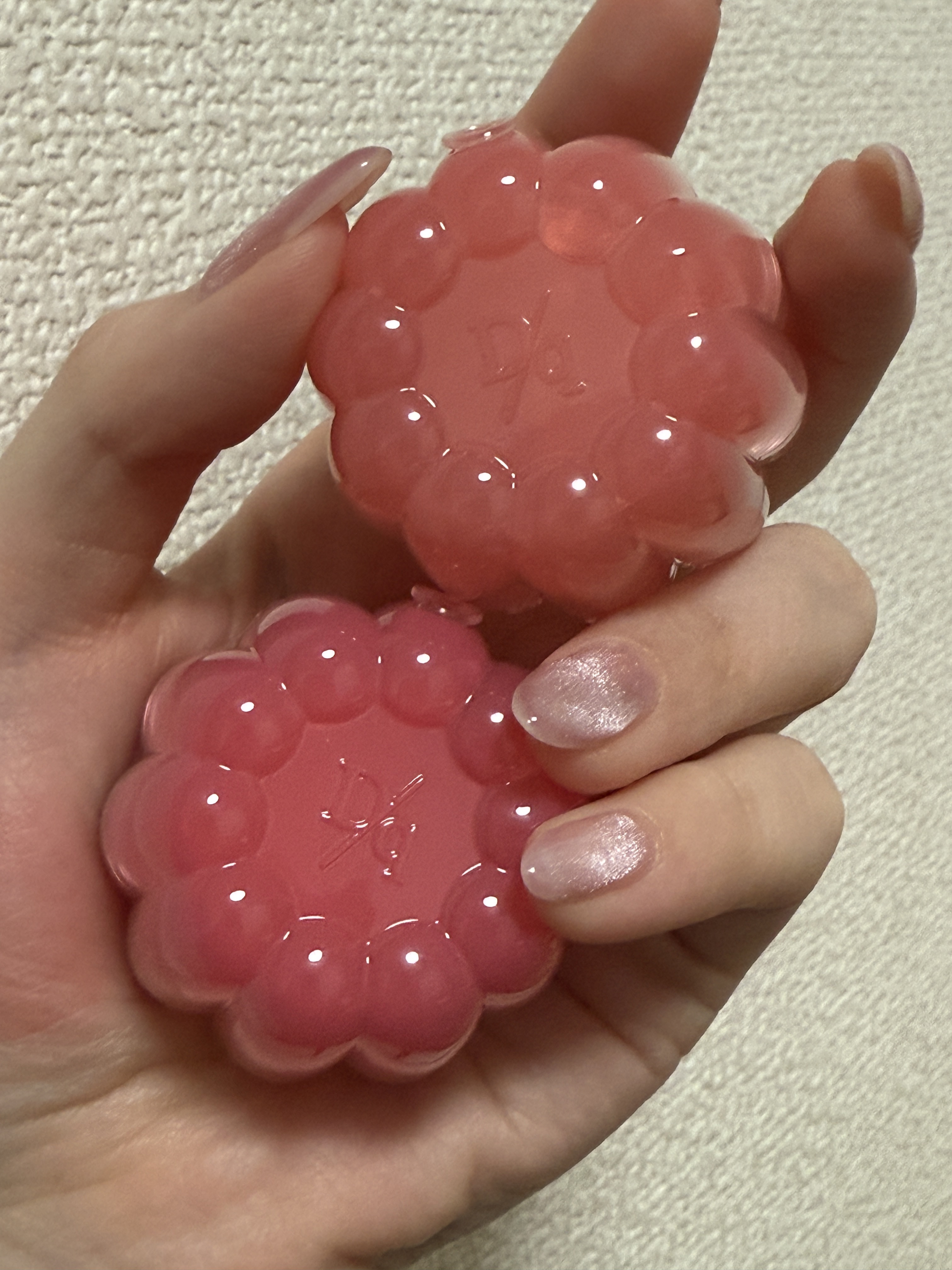 チューインググロウポット 07 グローイングロージー/dasique/口紅を使ったクチコミ（2枚目）