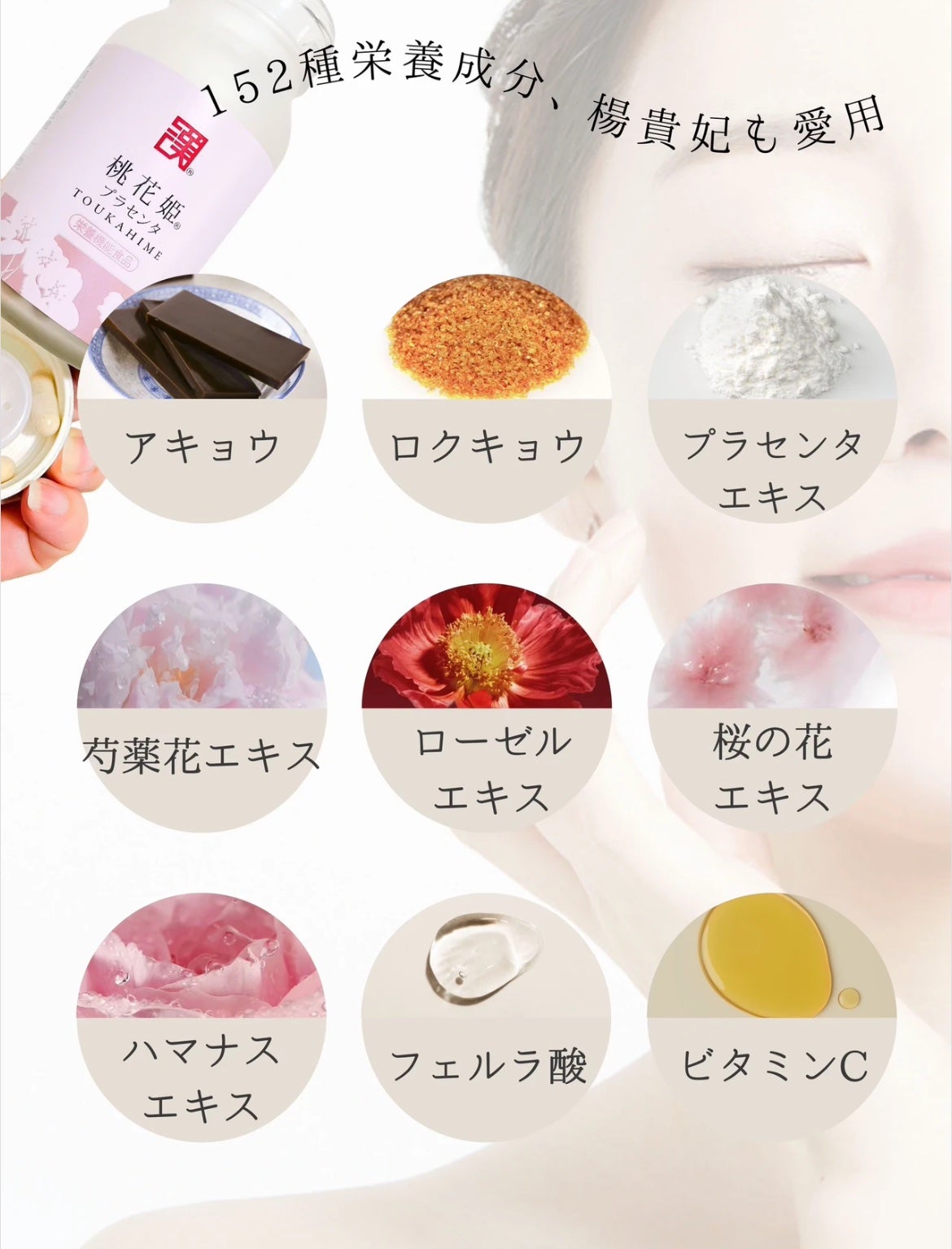 桃花姫プラセンタ/和漢SINCA/美容サプリメントを使ったクチコミ(5枚目)