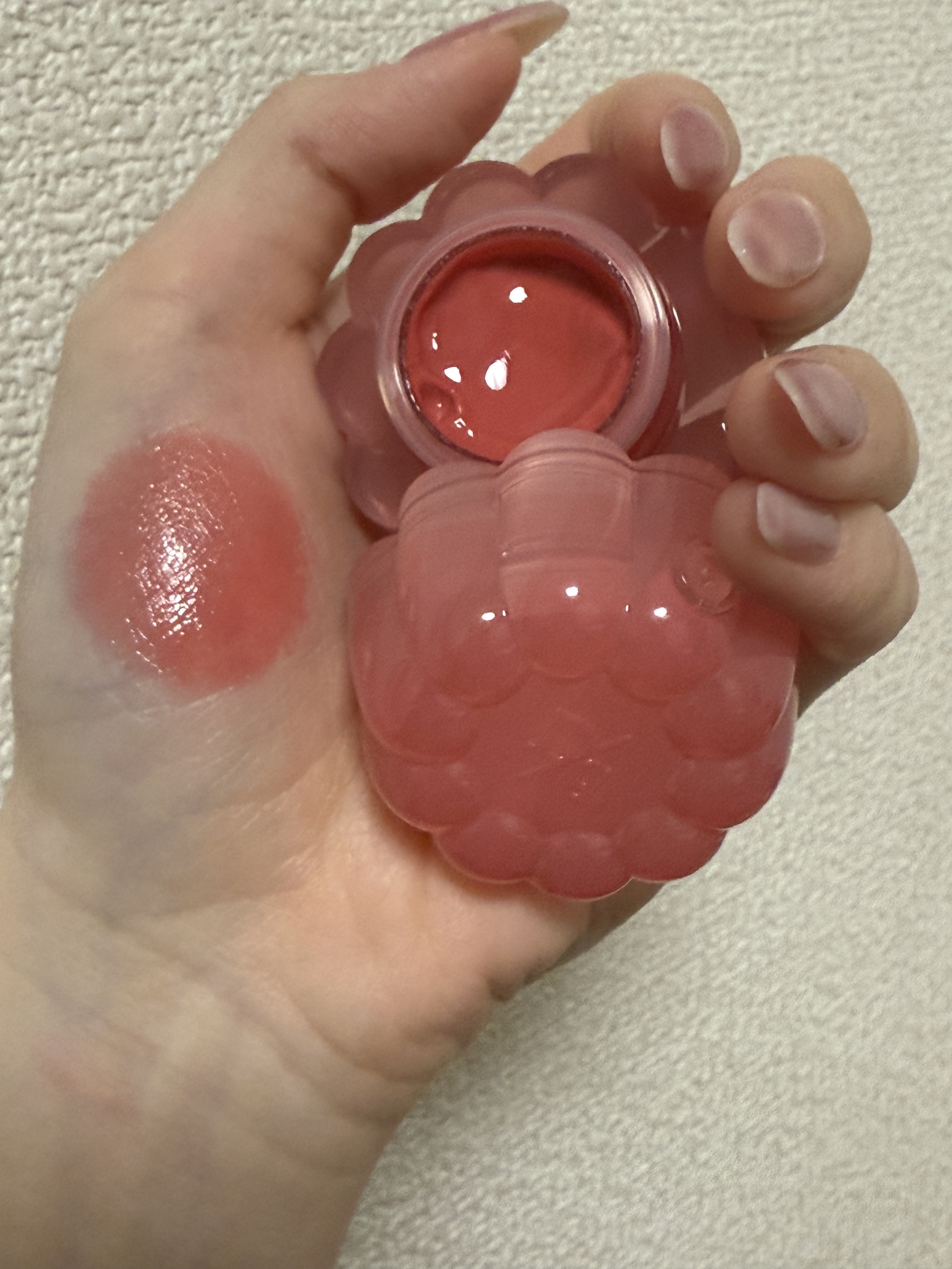 チューインググロウポット 07 グローイングロージー/dasique/口紅を使ったクチコミ（3枚目）