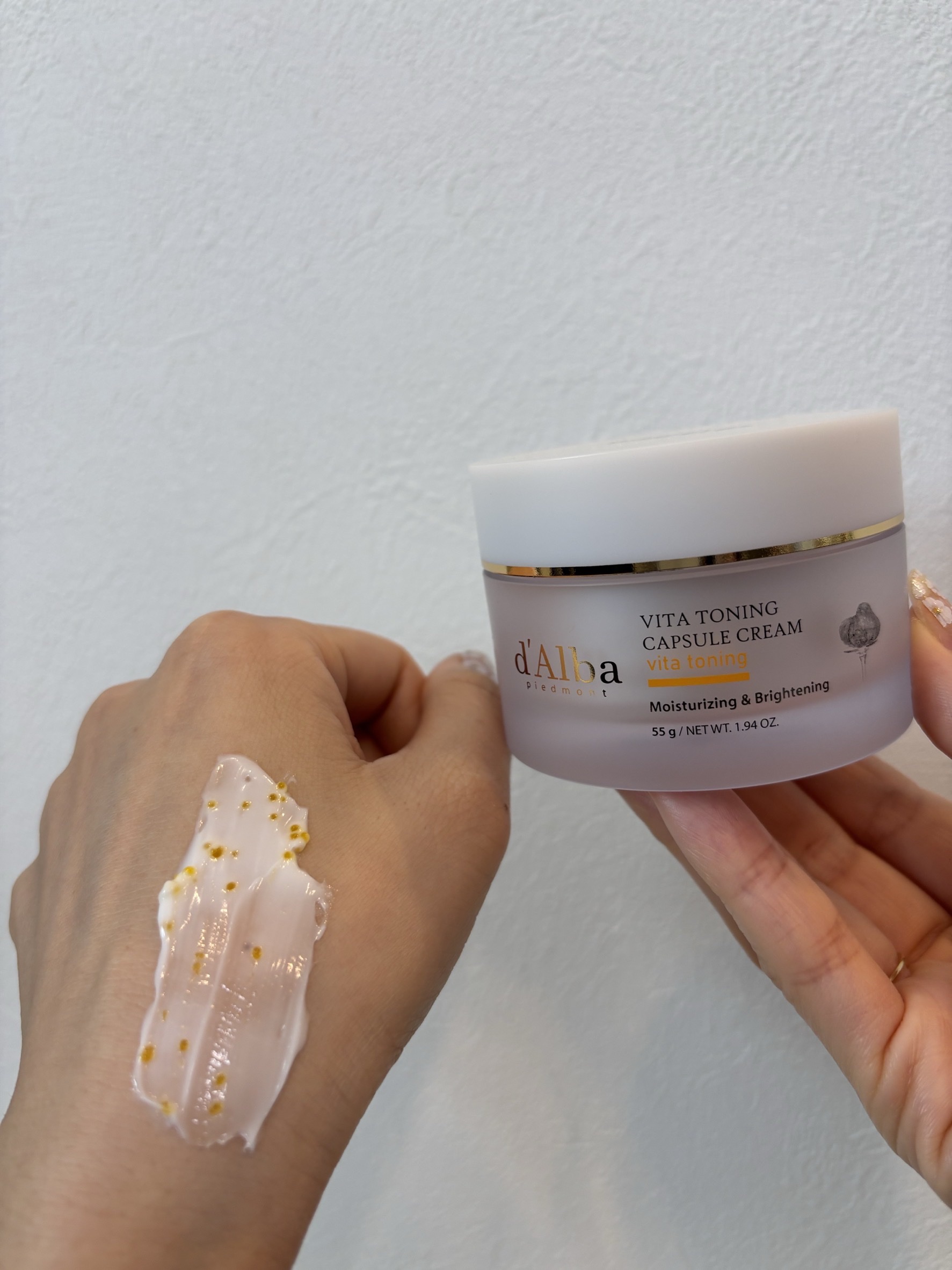 ビタトーニングカプセルクリーム/ダルバ/フェイスクリームを使ったクチコミ（3枚目）