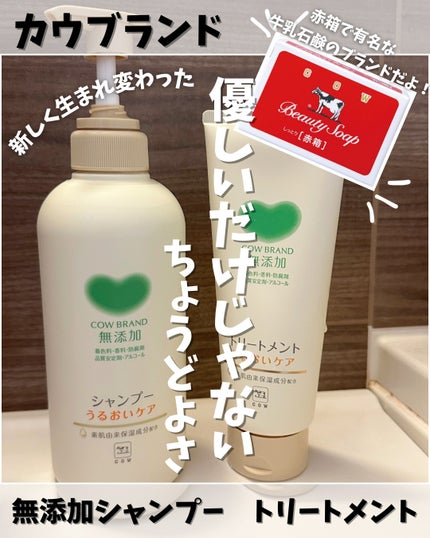 シャンプー/トリートメント <うるおいケア>/カウブランド無添加/市販シャンプーを使ったクチコミ(1枚目)