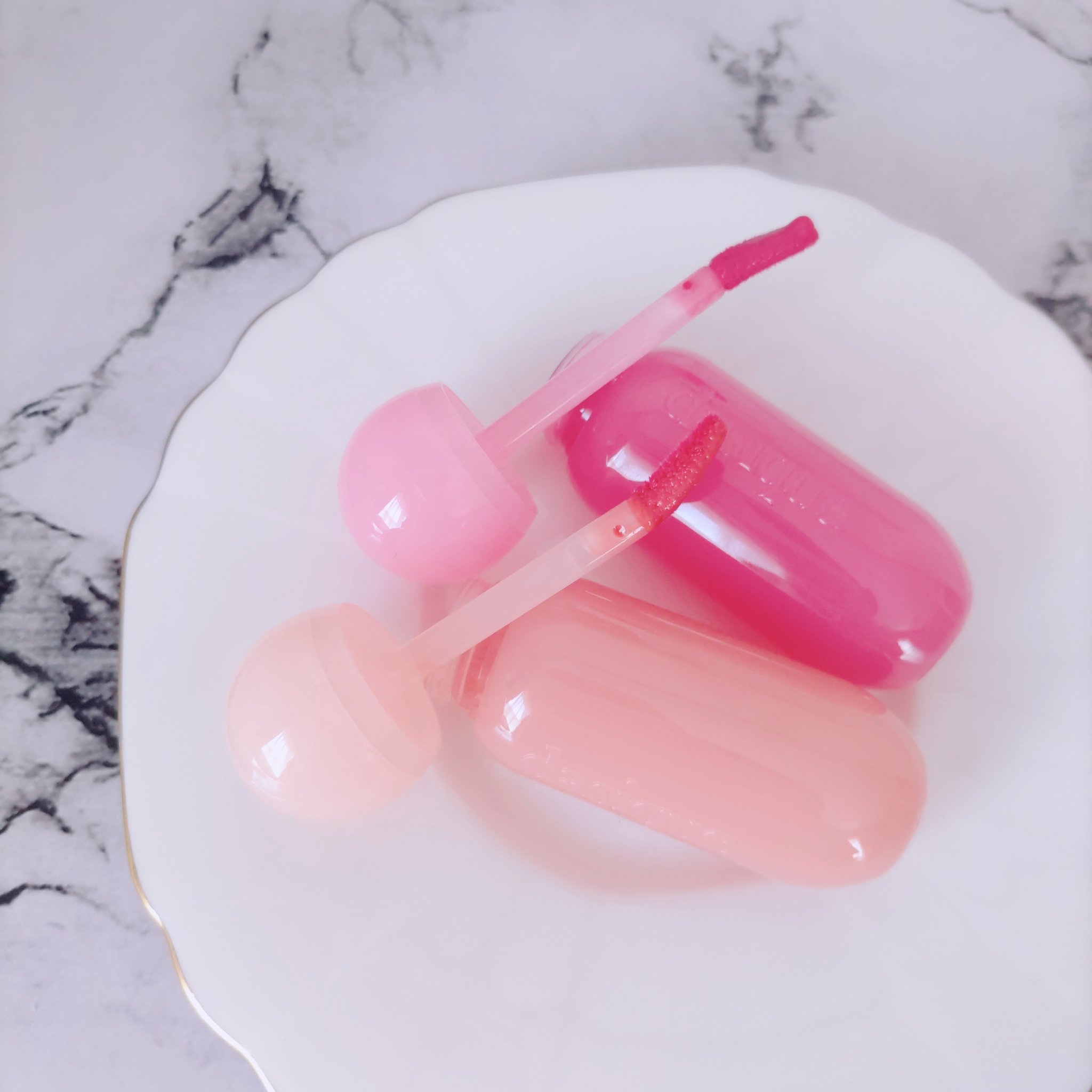 ジューシーデューイグロウティント/dasique/リップティントを使ったクチコミ（2枚目）