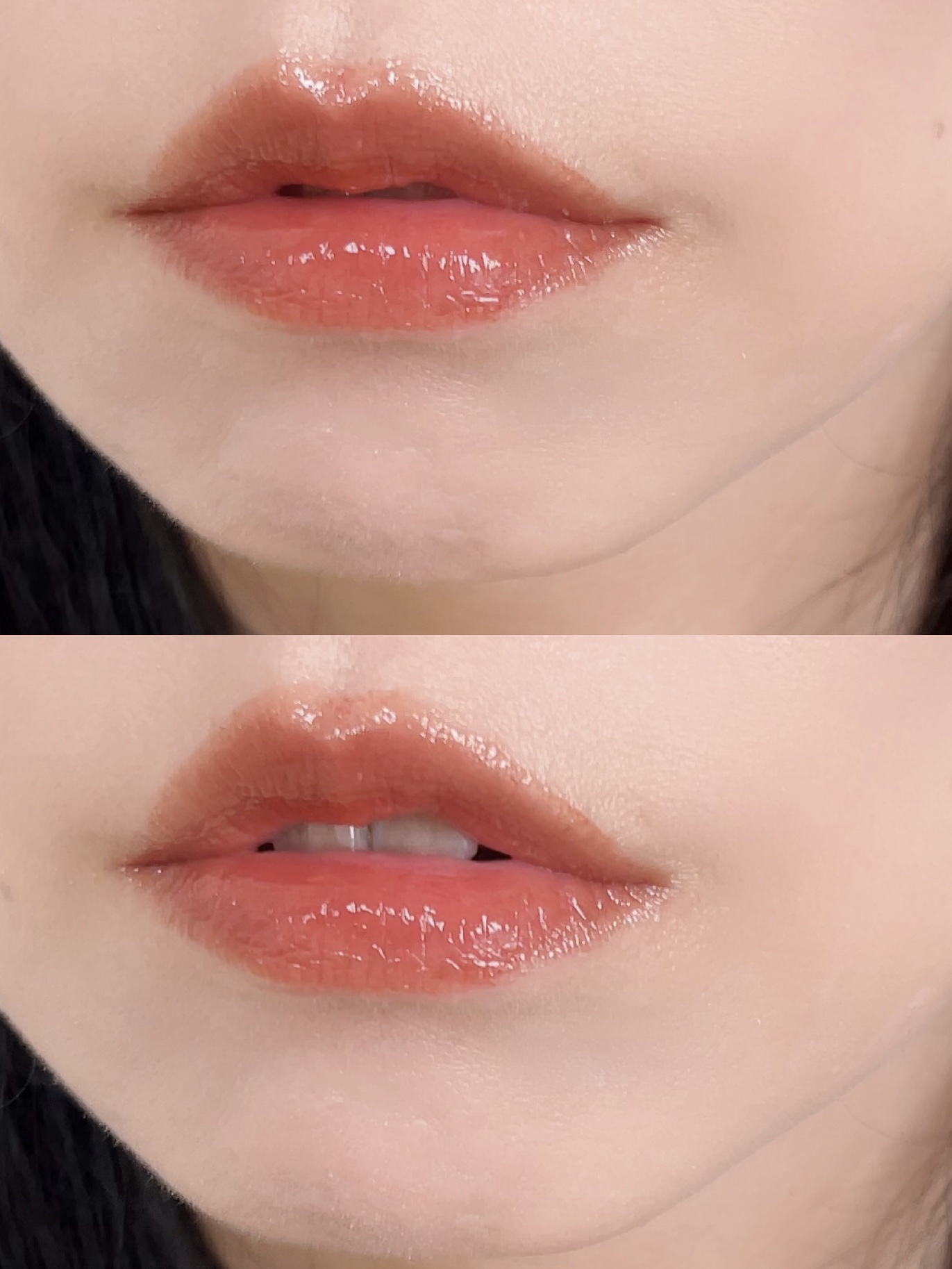 ウォーターグラスティント/hana by hince/口紅を使ったクチコミ（3枚目）