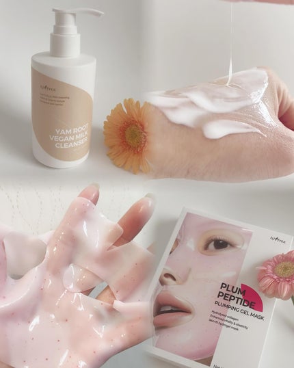 Yam Rootヴィーガンミルククレンザー/Isntree/ミルククレンジングを使ったクチコミ(6枚目)