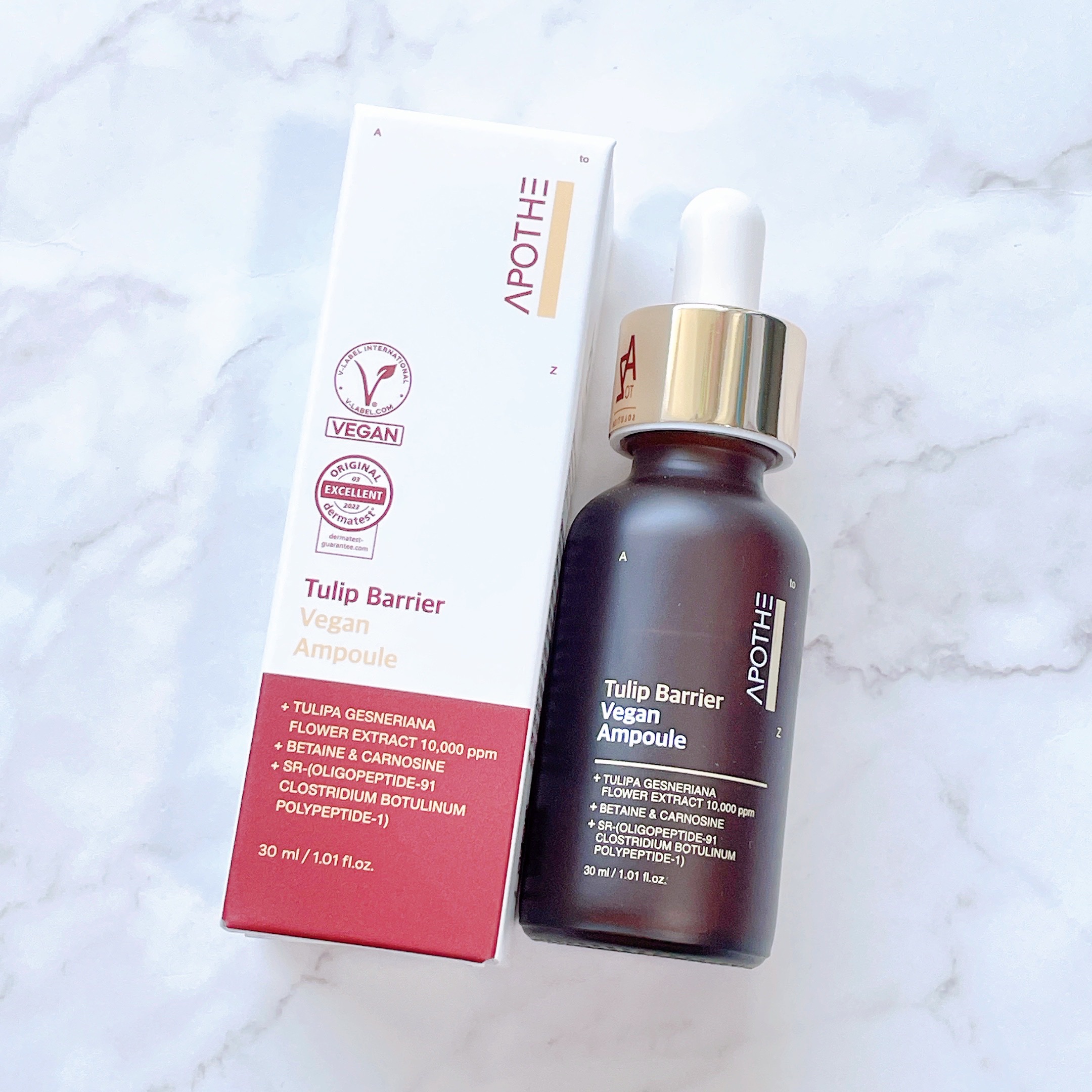 チューリップバリアビーガンアンプル /APOTHE/美容液を使ったクチコミ（2枚目）