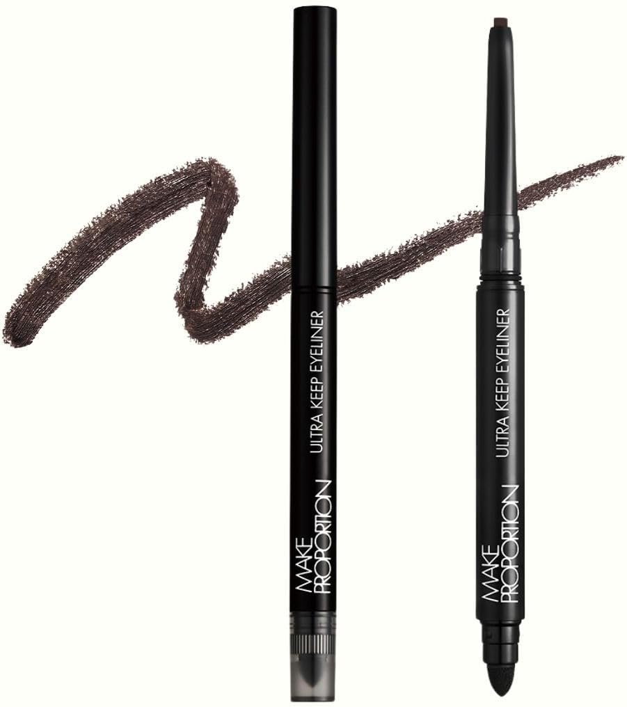 メイクプロポーション ウルトラキープアイライナー ブラウンブラック