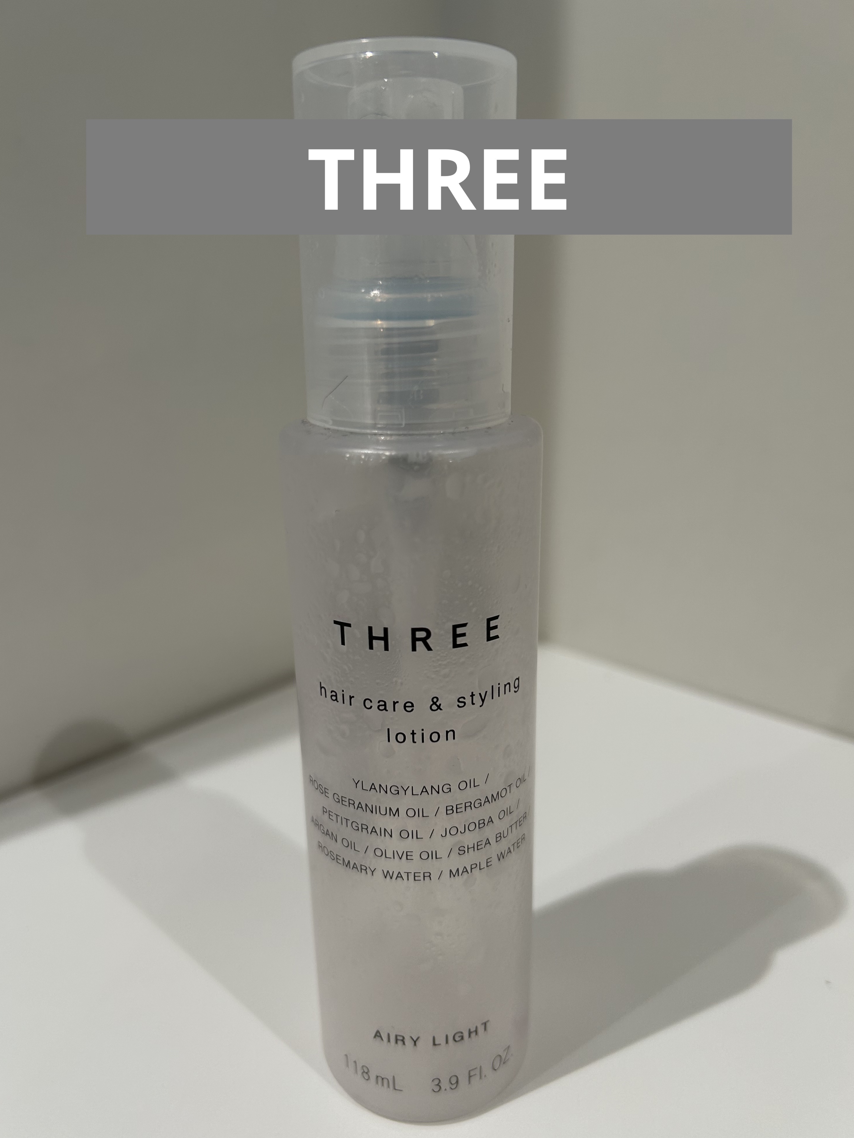 ヘアケア＆スタイリング ローション/THREE/ヘアミストを使ったクチコミ（1枚目）