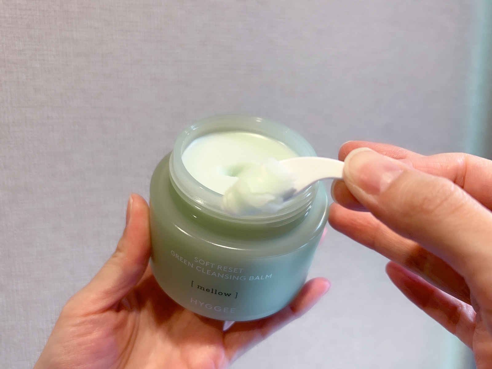 ソフトリセットグリーンクレンジングバーム/HYGGEE/クレンジングバームを使ったクチコミ（3枚目）