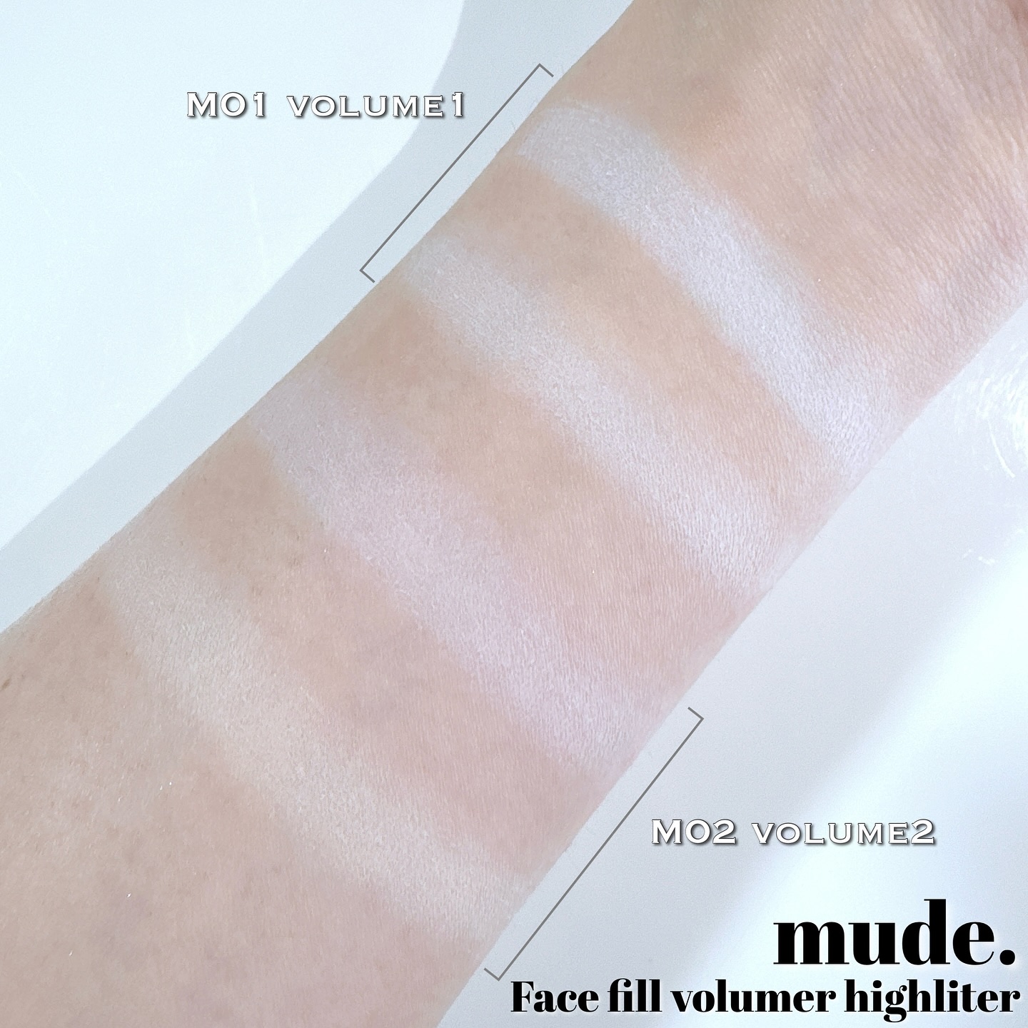 フェイスフィルボリューマーハイライター/mude/パウダーハイライトを使ったクチコミ（3枚目）