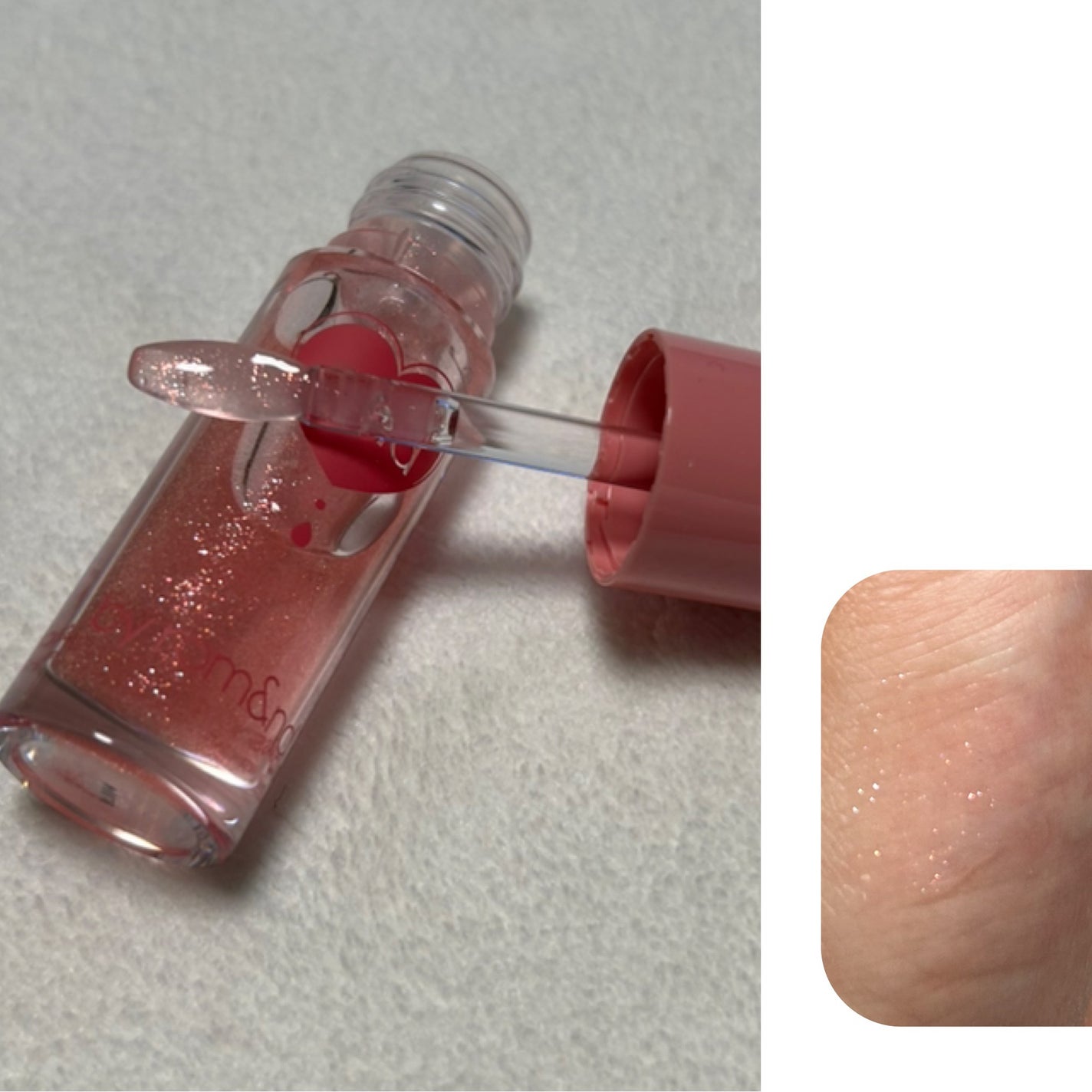 グラッシーコーティンググロス/&nd by rom&nd/リップグロスを使ったクチコミ(2枚目)