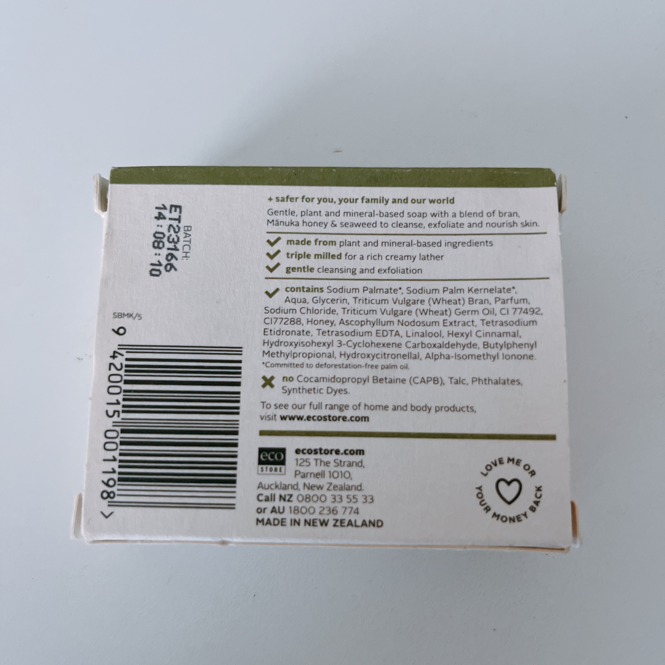 マヌカハニー＆ケルプソープ/ecostore/ボディ石鹸を使ったクチコミ（3枚目）