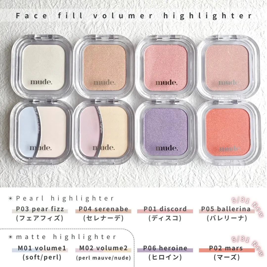 フェイスフィルボリューマーハイライター/mude/パウダーハイライトを使ったクチコミ（2枚目）