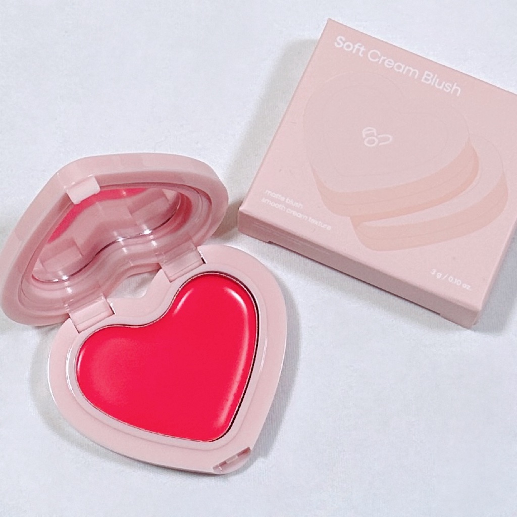 ソフト クリーム チーク 02 ピオニーチーク/AOU/ジェル・クリームチークを使ったクチコミ（1枚目）