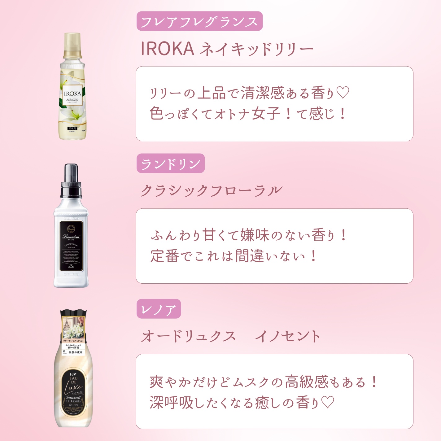 プレミアム柔軟剤 IROKA ネイキッドリリーの香り/IROKA/柔軟剤を使ったクチコミ（2枚目）