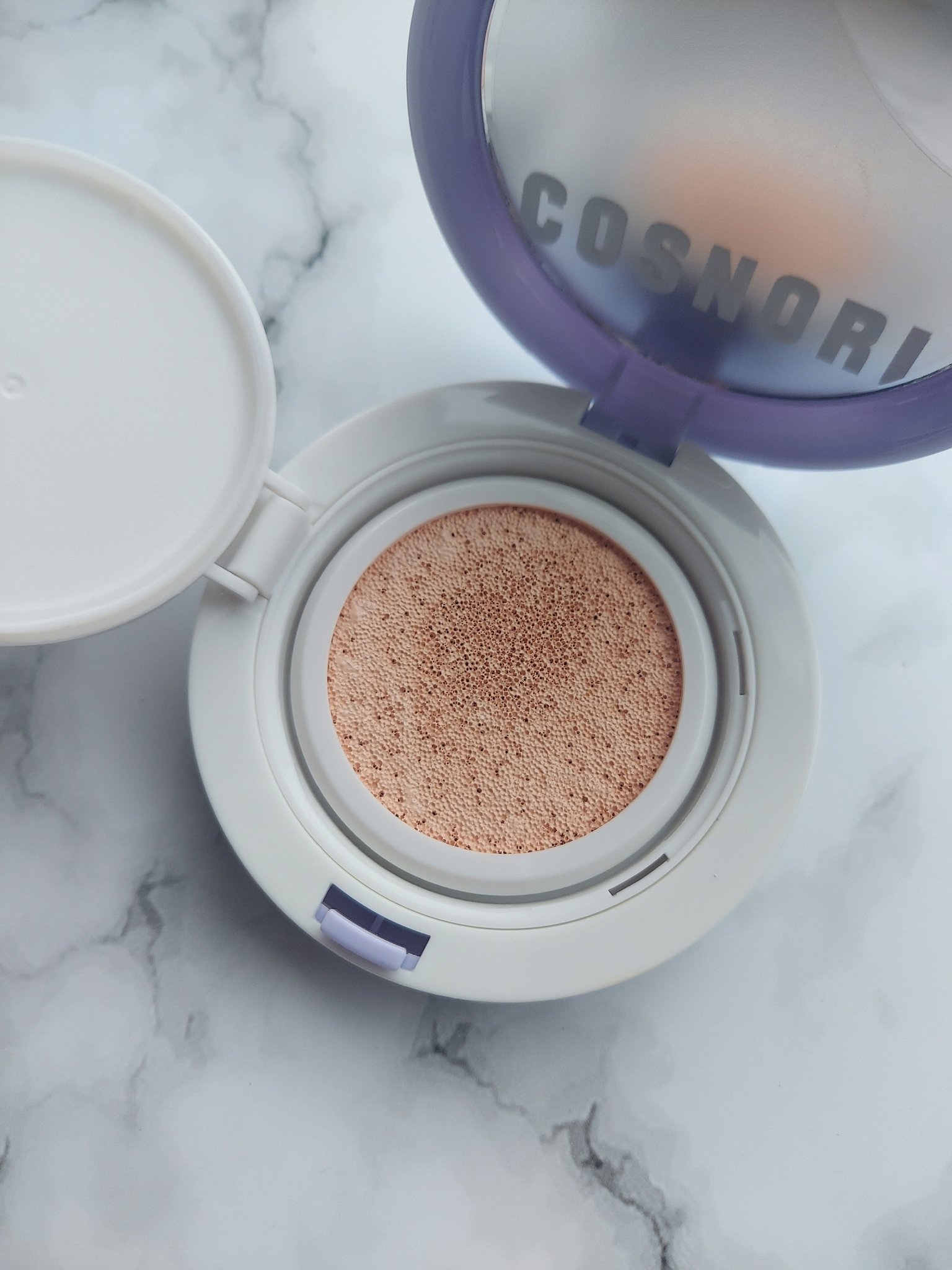 パンテノールバリアクッション/COSNORI/クッションファンデーションを使ったクチコミ（3枚目）