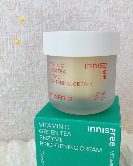 ビタC グリーンティーエンザイム ブライト クリーム/innisfree/フェイスクリームを使ったクチコミ(1枚目)