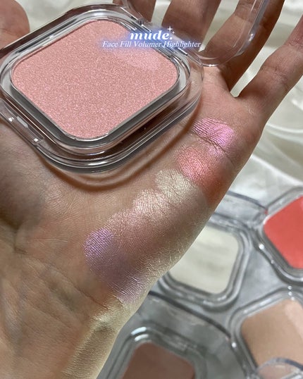 フェイスフィルボリューマーハイライター/mude/パウダーハイライトを使ったクチコミ(7枚目)
